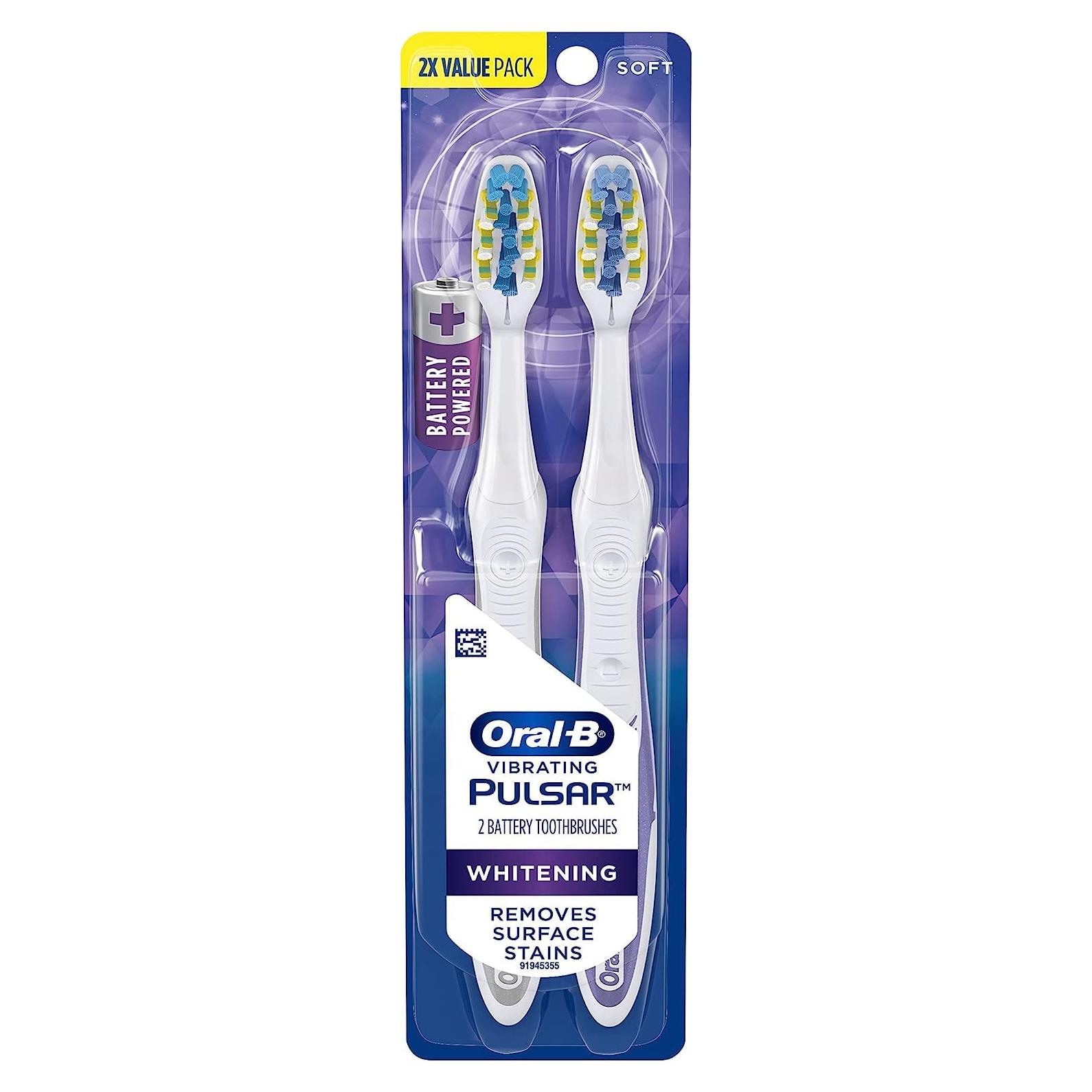 Cepillos de Dientes Eléctricos Oral-B Pulsar Paquete de 2 Suaves
