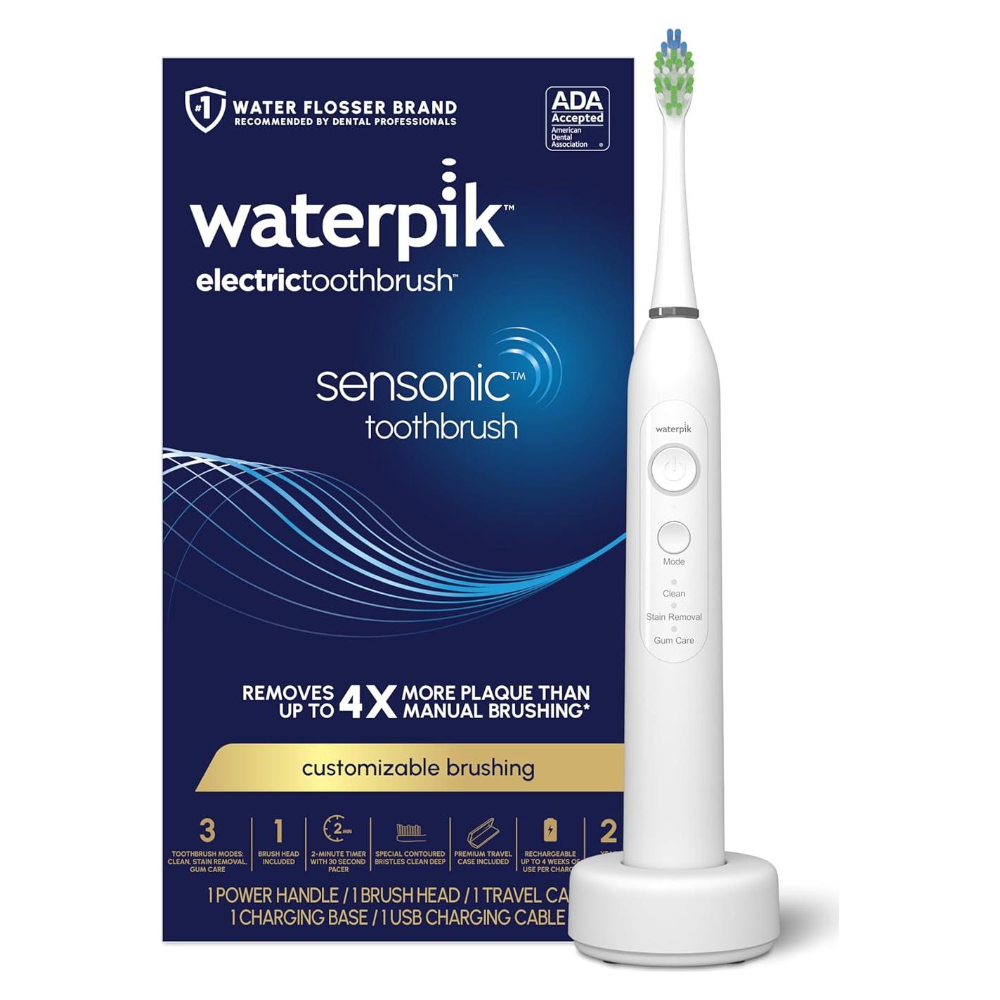 Cepillo de dientes eléctrico Waterpik Sensonic STW-03W020 blanco