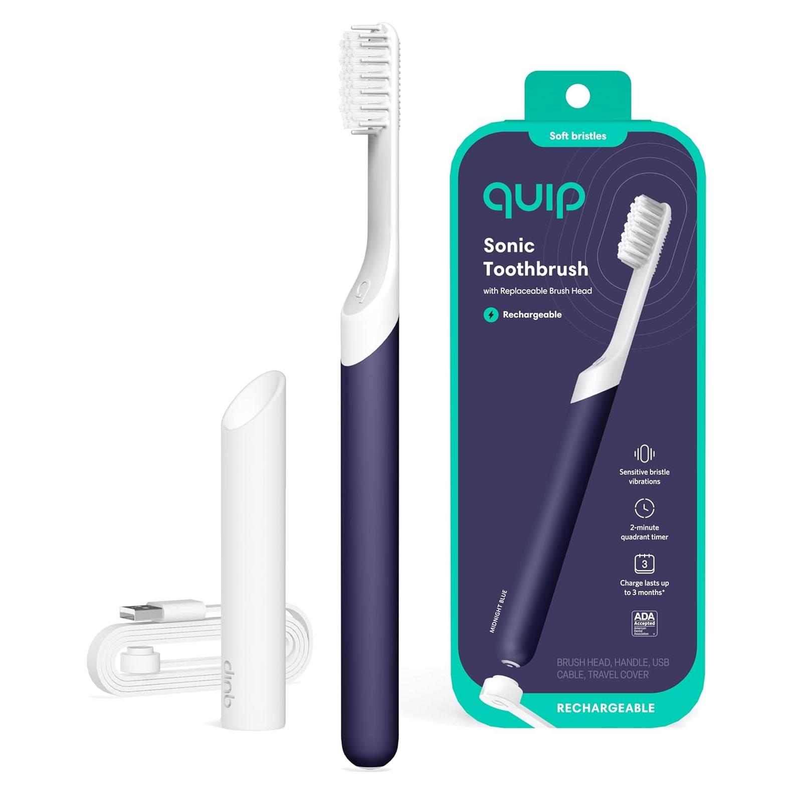 Cepillo de dientes eléctrico Quip Sonic recargable - Medianoche