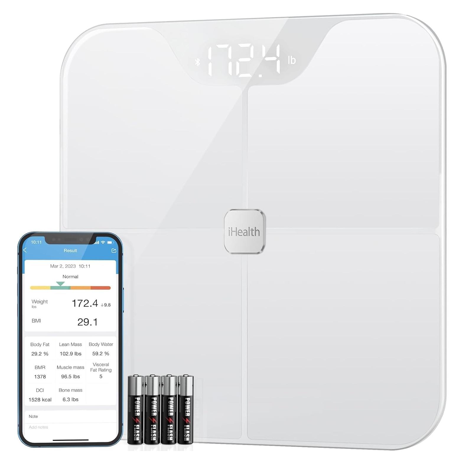 Báscula Inteligente iHealth Nexus Bluetooth Grasa Corporal 181kg