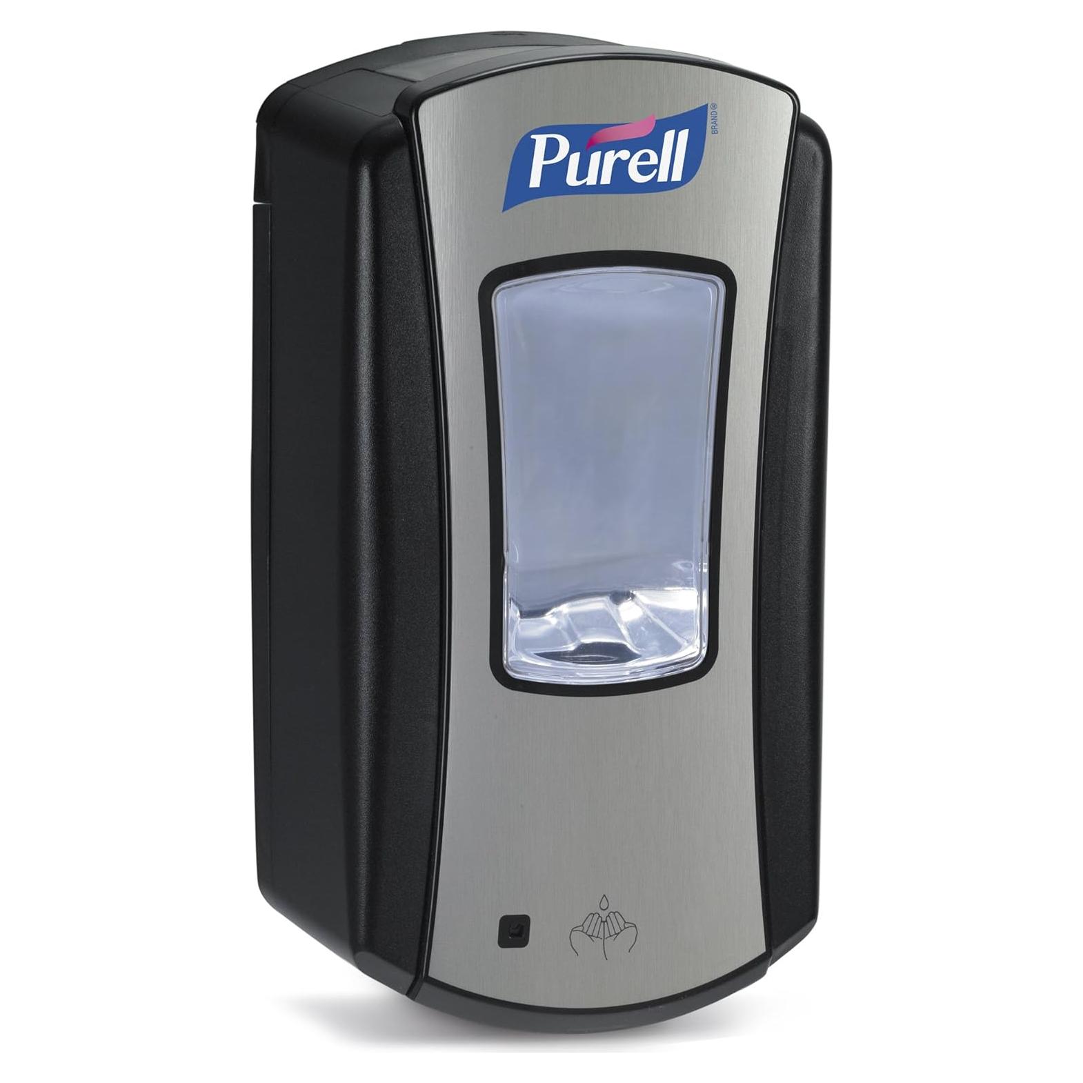 Dispensador de desinfectante de manos Purell LTX-12 sin contacto, Cromo/Negro