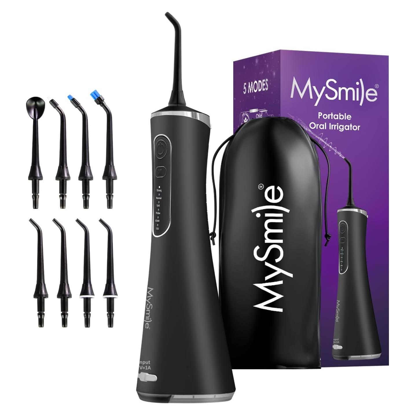 Irrigador Dental Inalámbrico MySmile LP211 Recargable 5 Modos