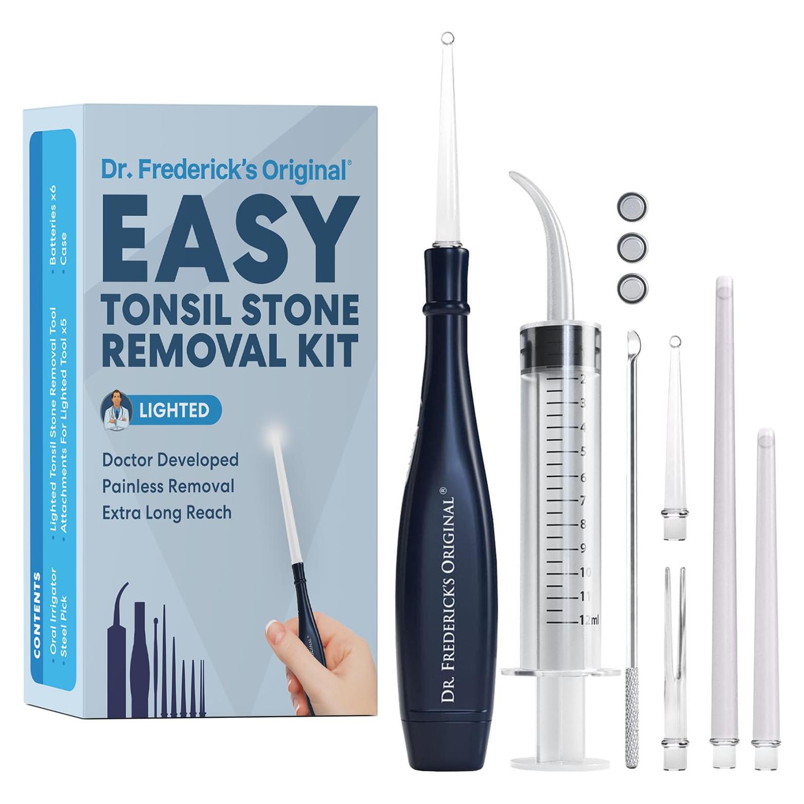 Kit de Remoción de Piedras de Amígdalas Dr. Frederick - 8 Piezas