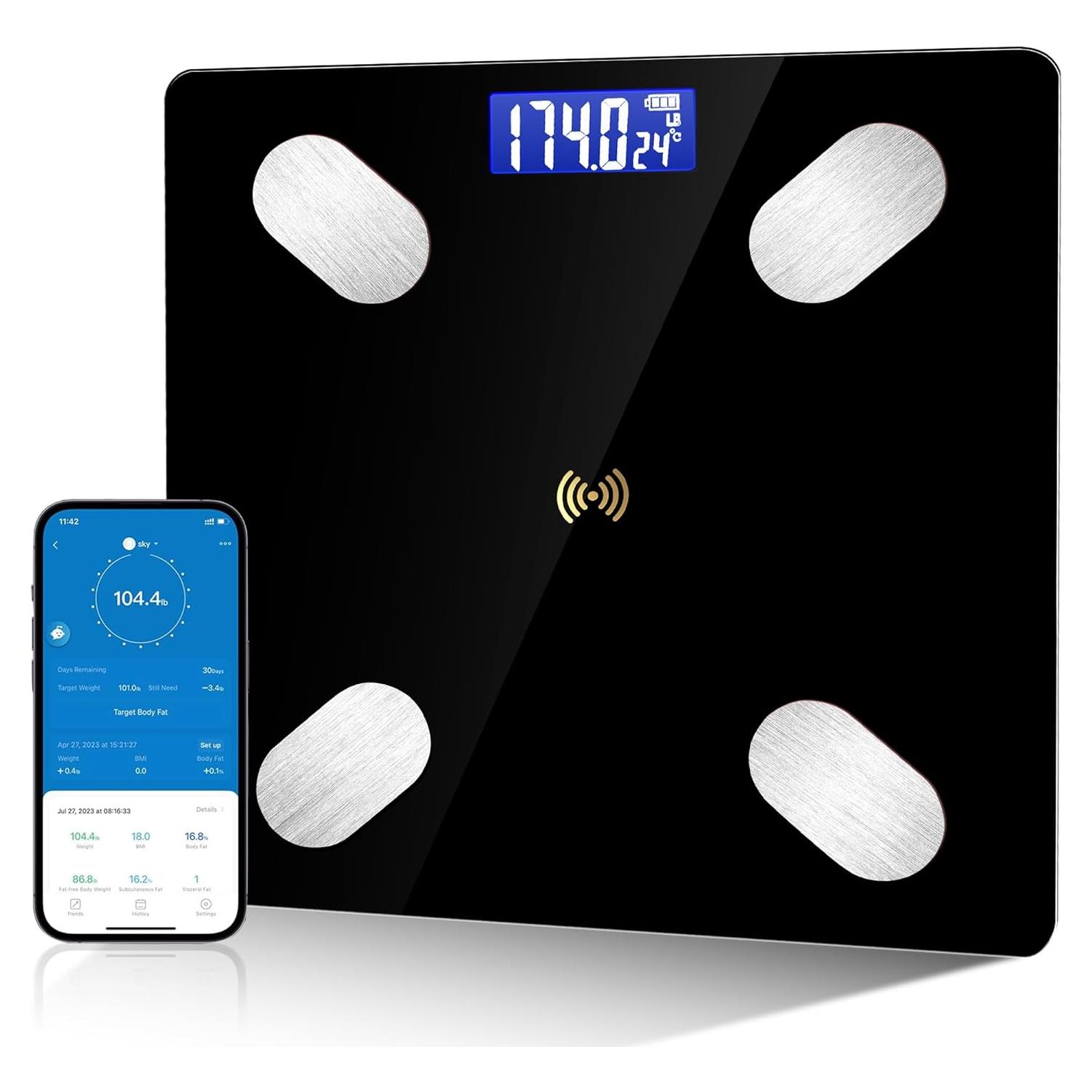 Báscula Digital FULISZ BF9510 con Análisis Corporal y Bluetooth