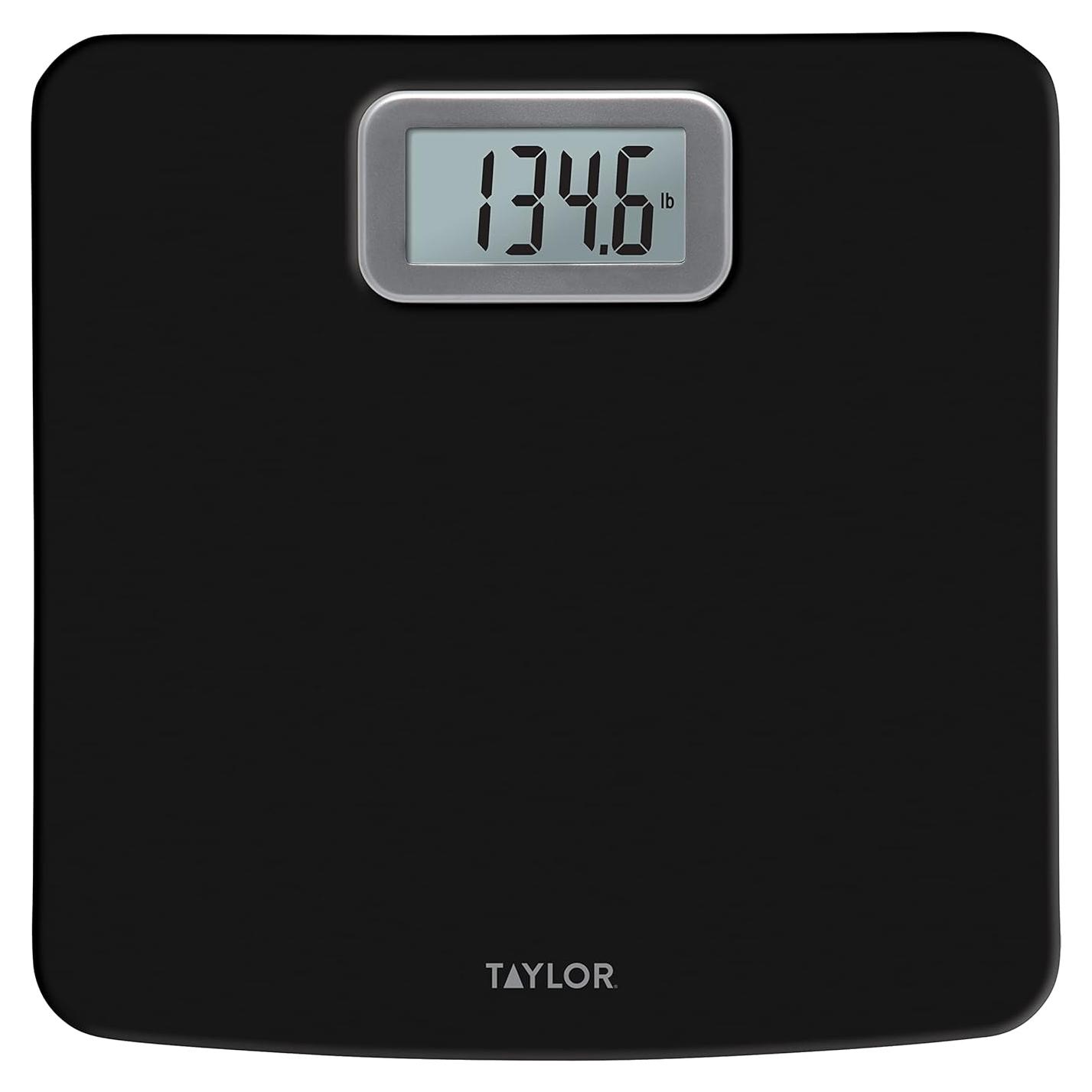 Báscula Digital Taylor Antimicrobiana 181.44 kg Negra