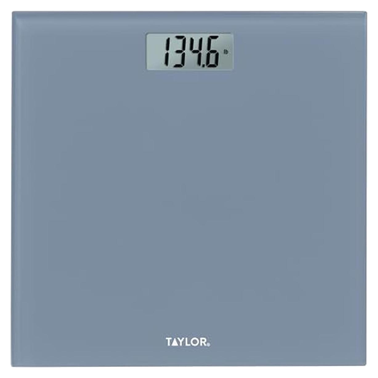 Báscula Digital de Vidrio Taylor 158.8 kg Azul Pizarra