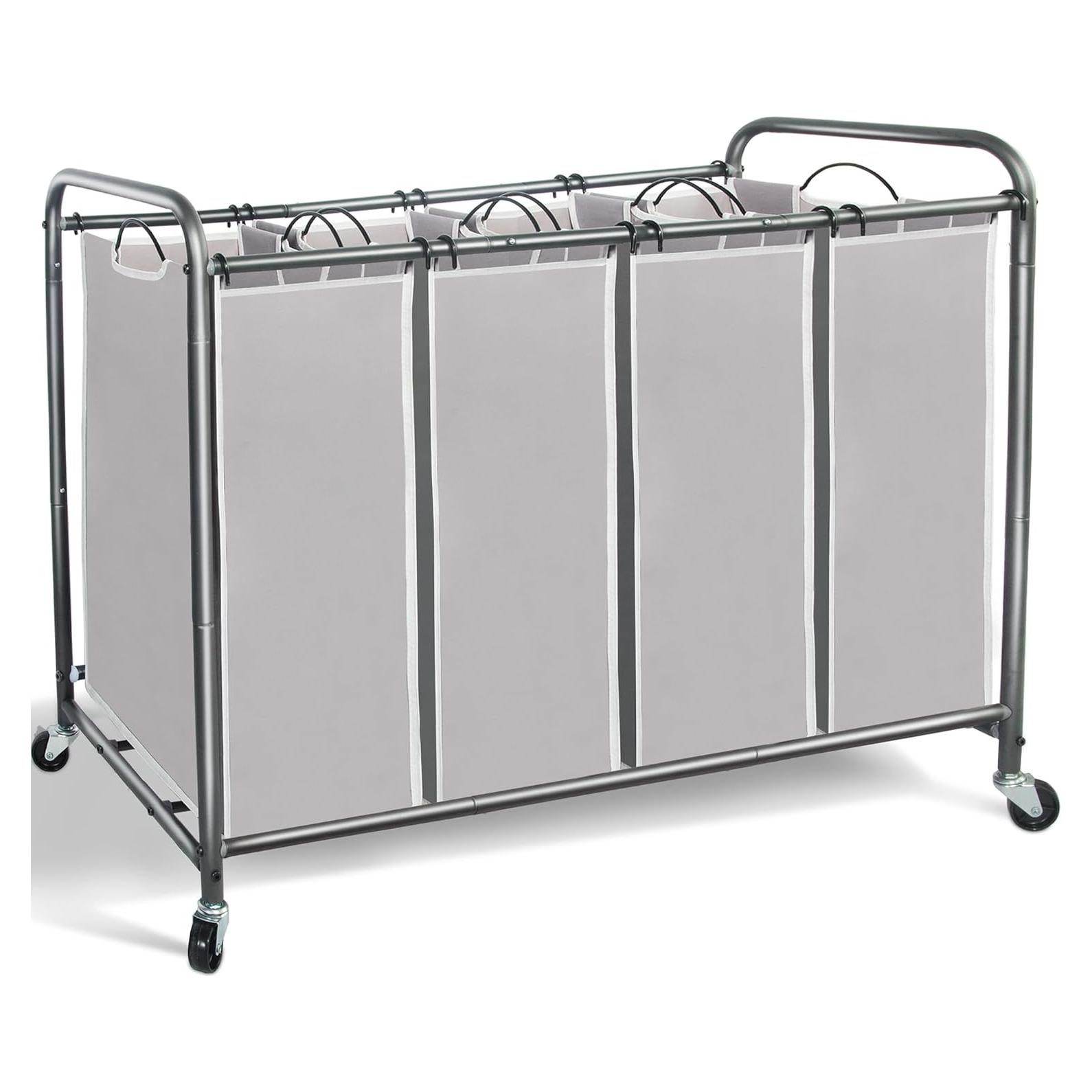 Clasificador de Ropa STORAGE MANIAC 4 Secciones 181L Gris