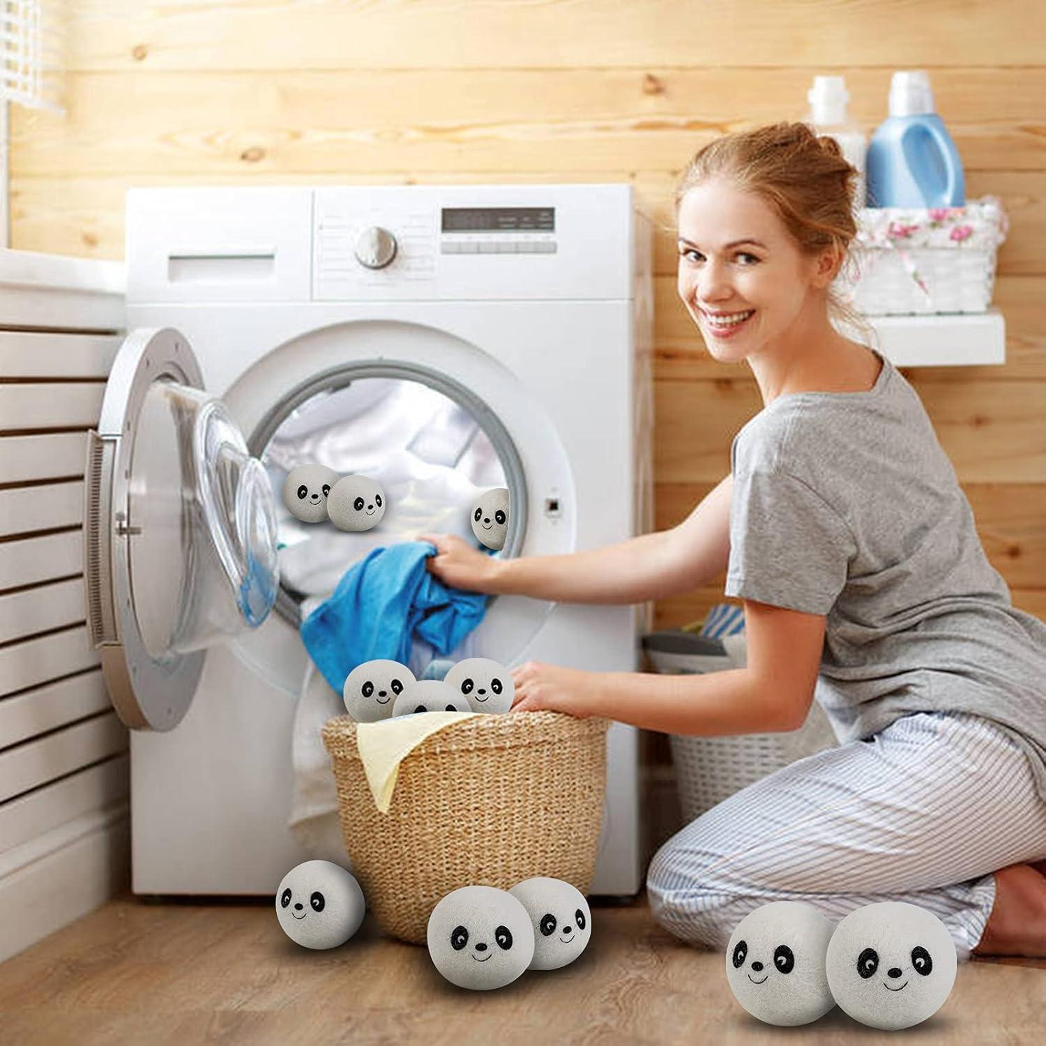 Bolas de Secadora de Lana MaHonestFelt - 6 Unidades Reutilizables