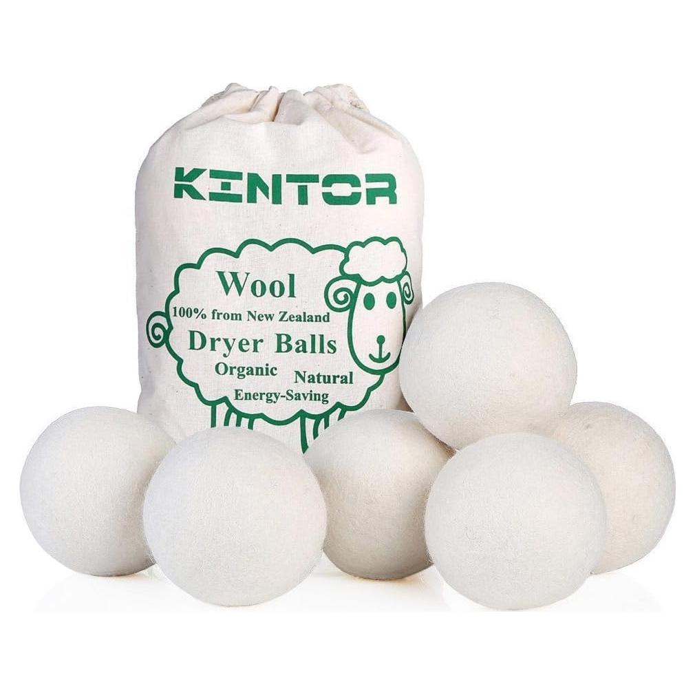 Bolas de Secado de Lana Kintor XL 6 Pack 100% Orgánica