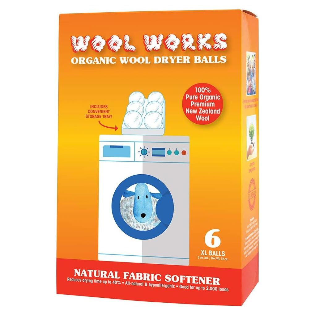 Bolas de Secado de Lana Orgánica Wool Works - 6 Unidades 56.7g