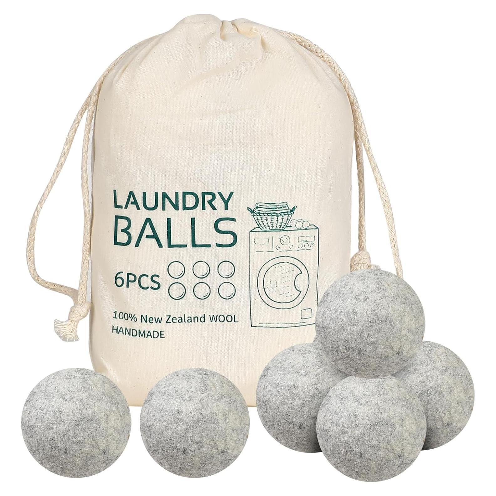 Bolas de Secado de Lana LINXIU - Paquete de 6 Reutilizables