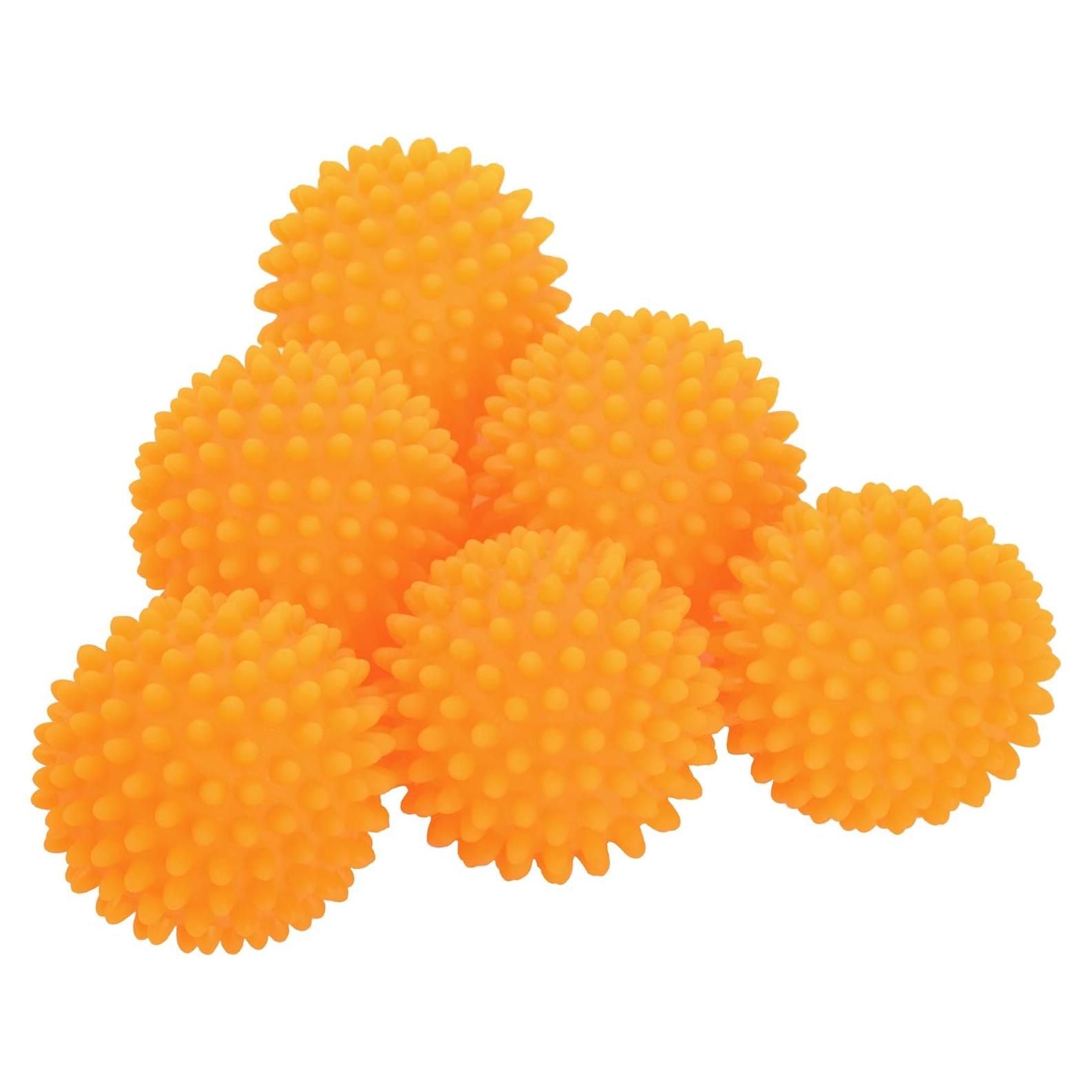 Pelotas de Secado Reutilizables S&T INC. Naranja 6 Piezas 6.35 cm