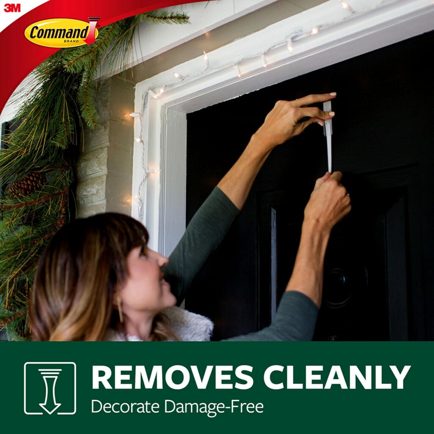 Ganchos de Terraza Command para Exterior - 2 Ganchos, 4 Tiras, Soporta 1.36 kg