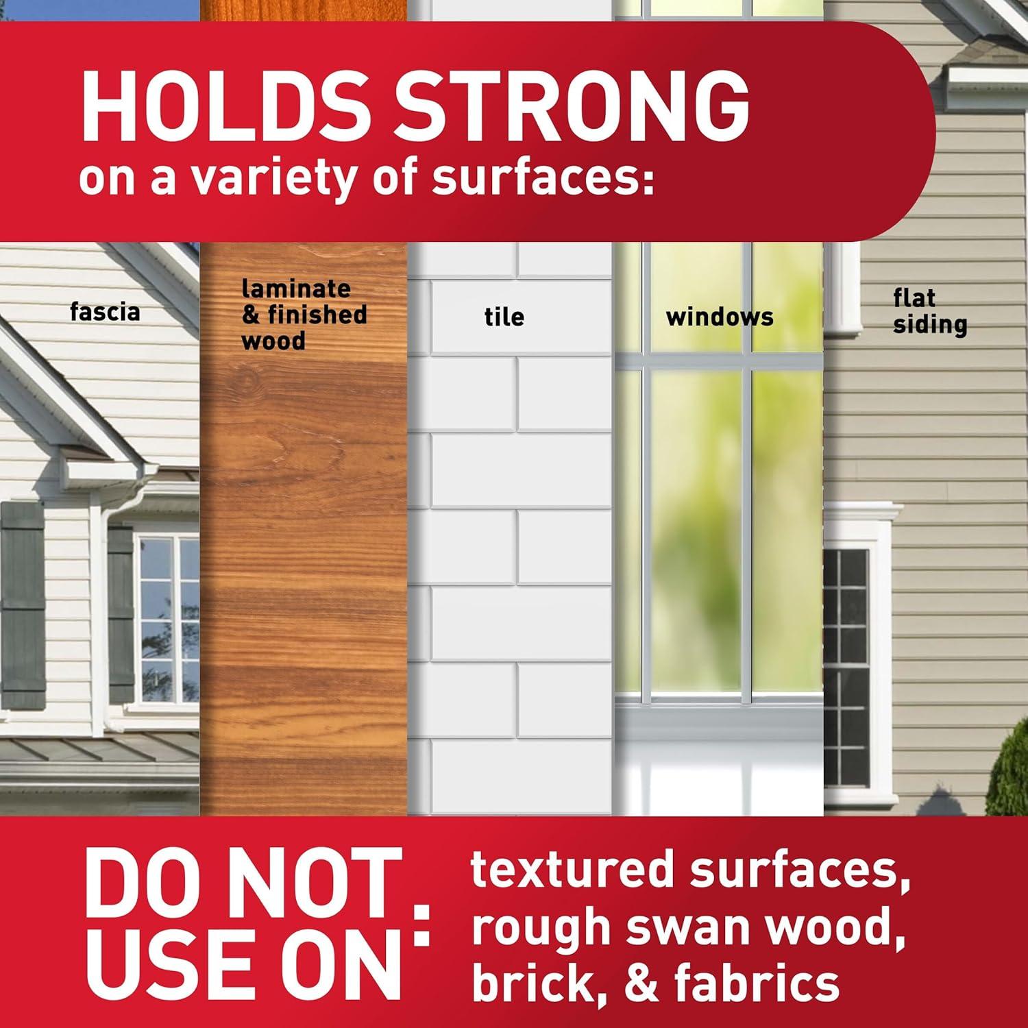 Ganchos de Terraza Command para Exterior - 2 Ganchos, 4 Tiras, Soporta 1.36 kg