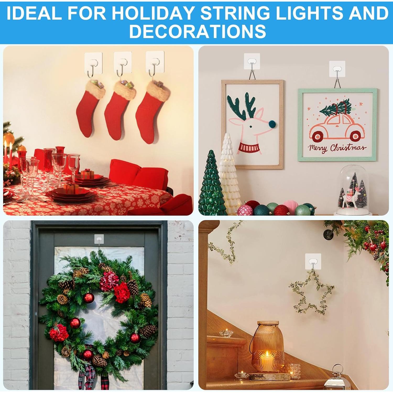 Ganchos Adhesivos Grandes JINSHUNFA 8 Piezas 6.3x6.3cm