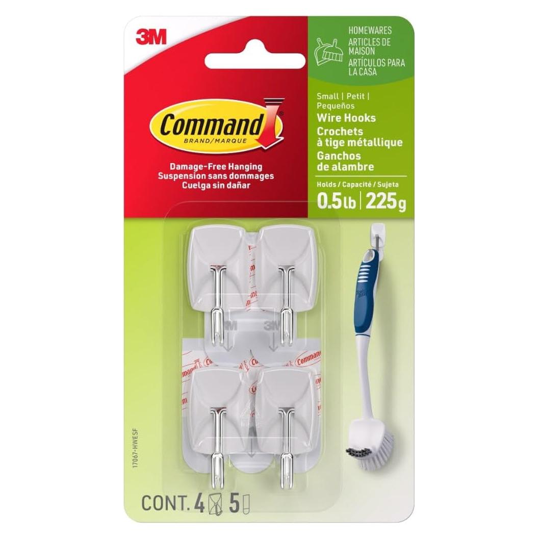 Ganchos de Palanca de Alambre Command 4 Piezas 0.23 kg