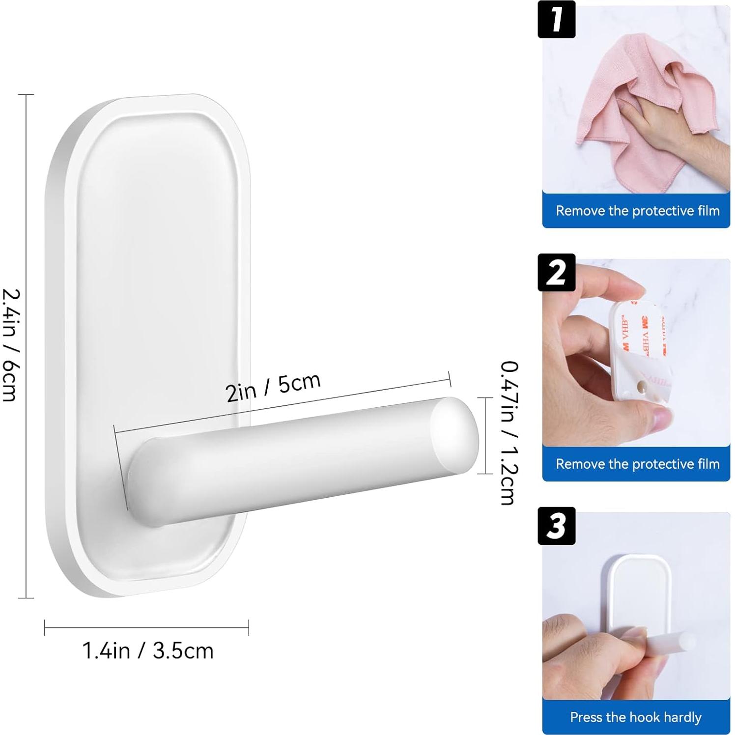 Ganchos Adhesivos INNÔPLUS Alta Resistencia Paquete de 6