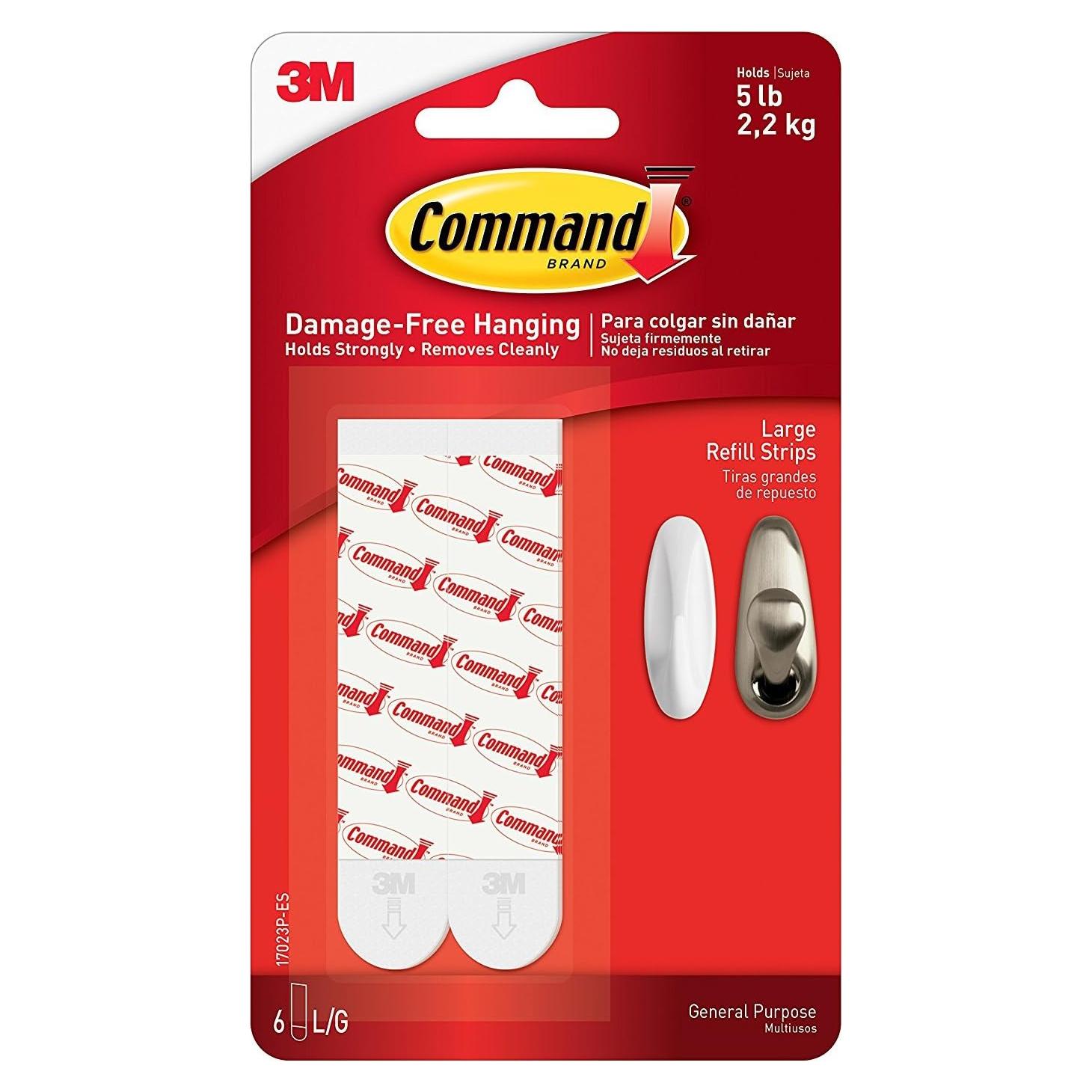 Tiras de Reposición Command 32-Tira 3M - Adhesivo Sin Daño