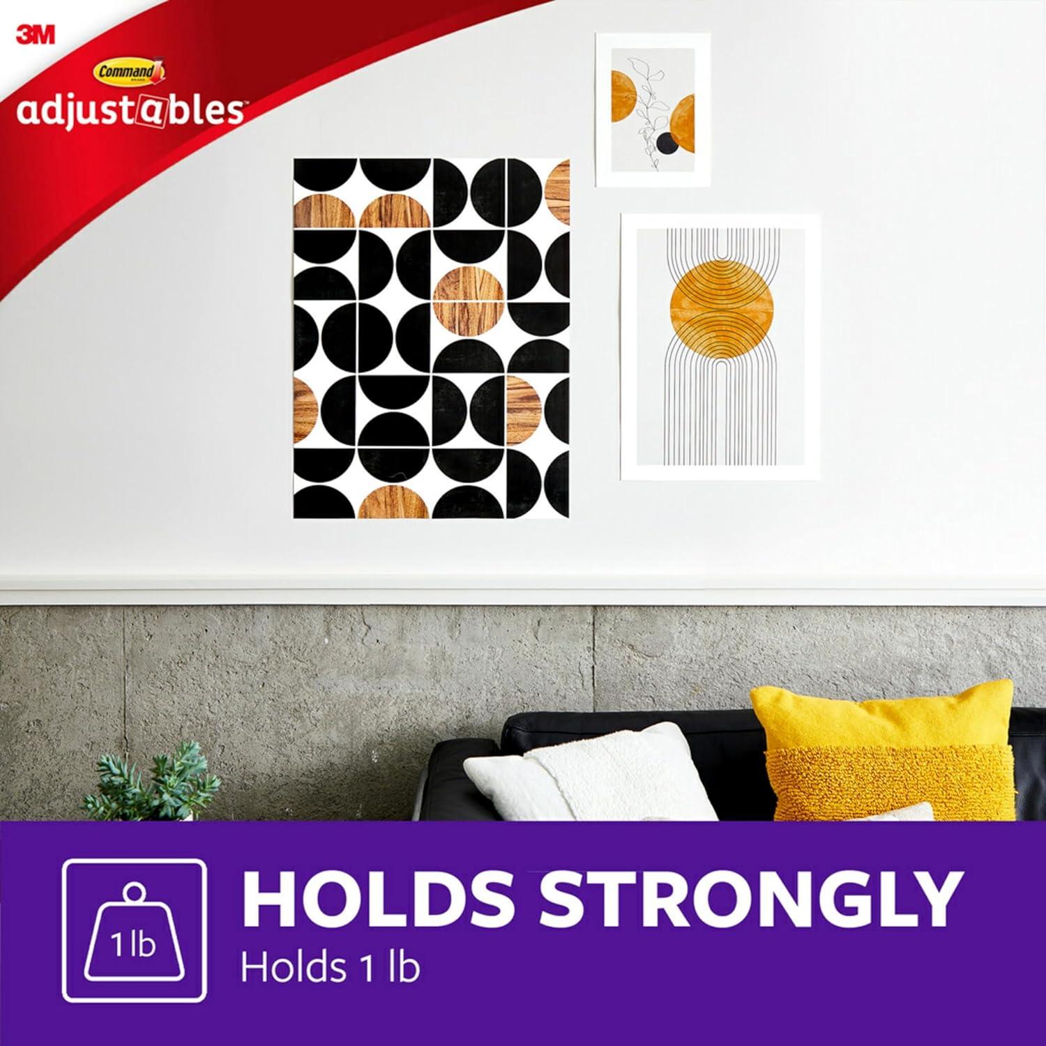 Tiras de Póster Ajustables Scotch-Mount, 48 Unidades, Fuerte
