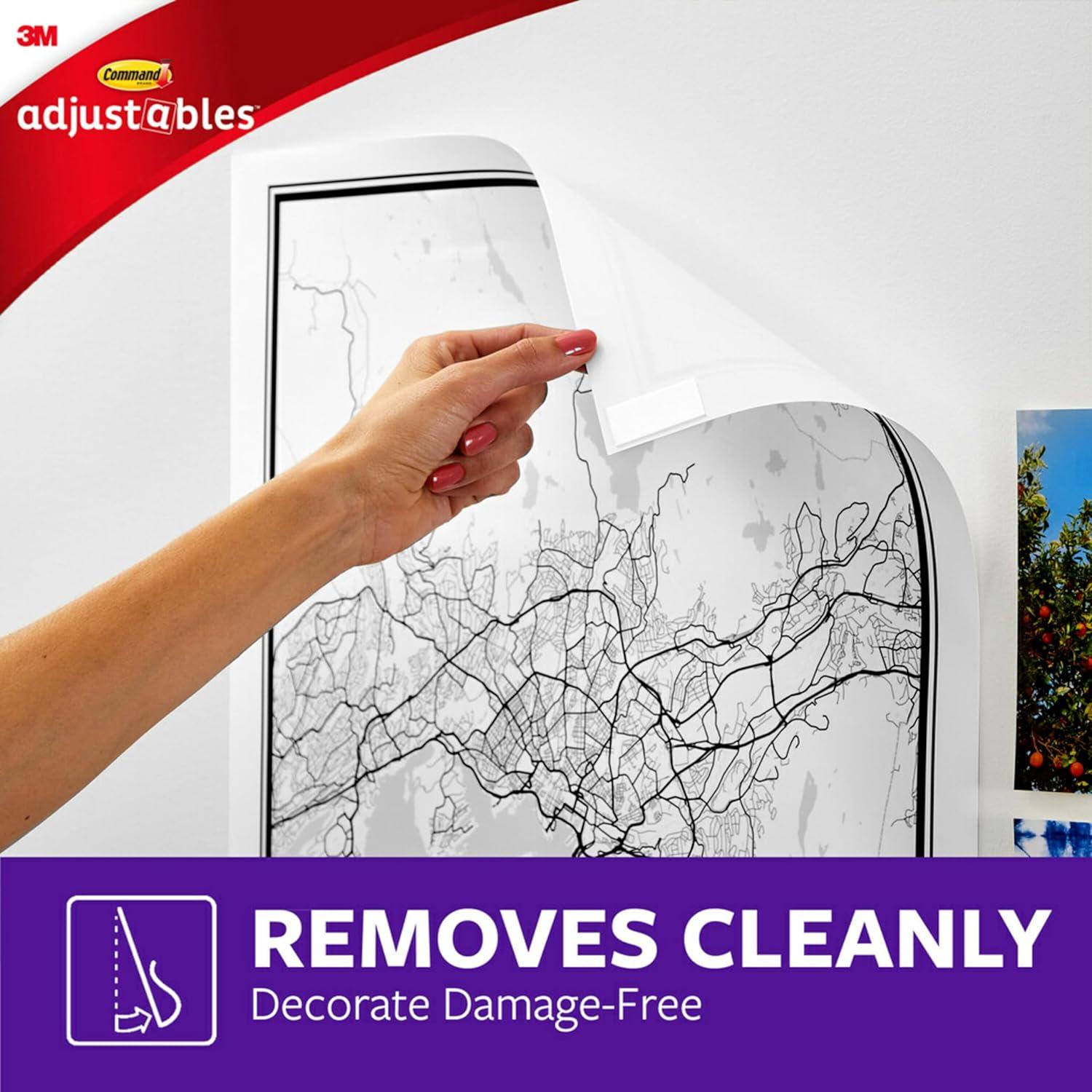 Tiras de Póster Ajustables Scotch-Mount, 48 Unidades, Fuerte