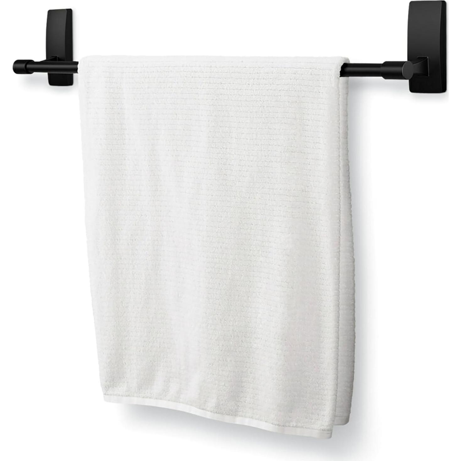 Barra de Toalla de Baño Command Negro 61 cm Autoadhesiva