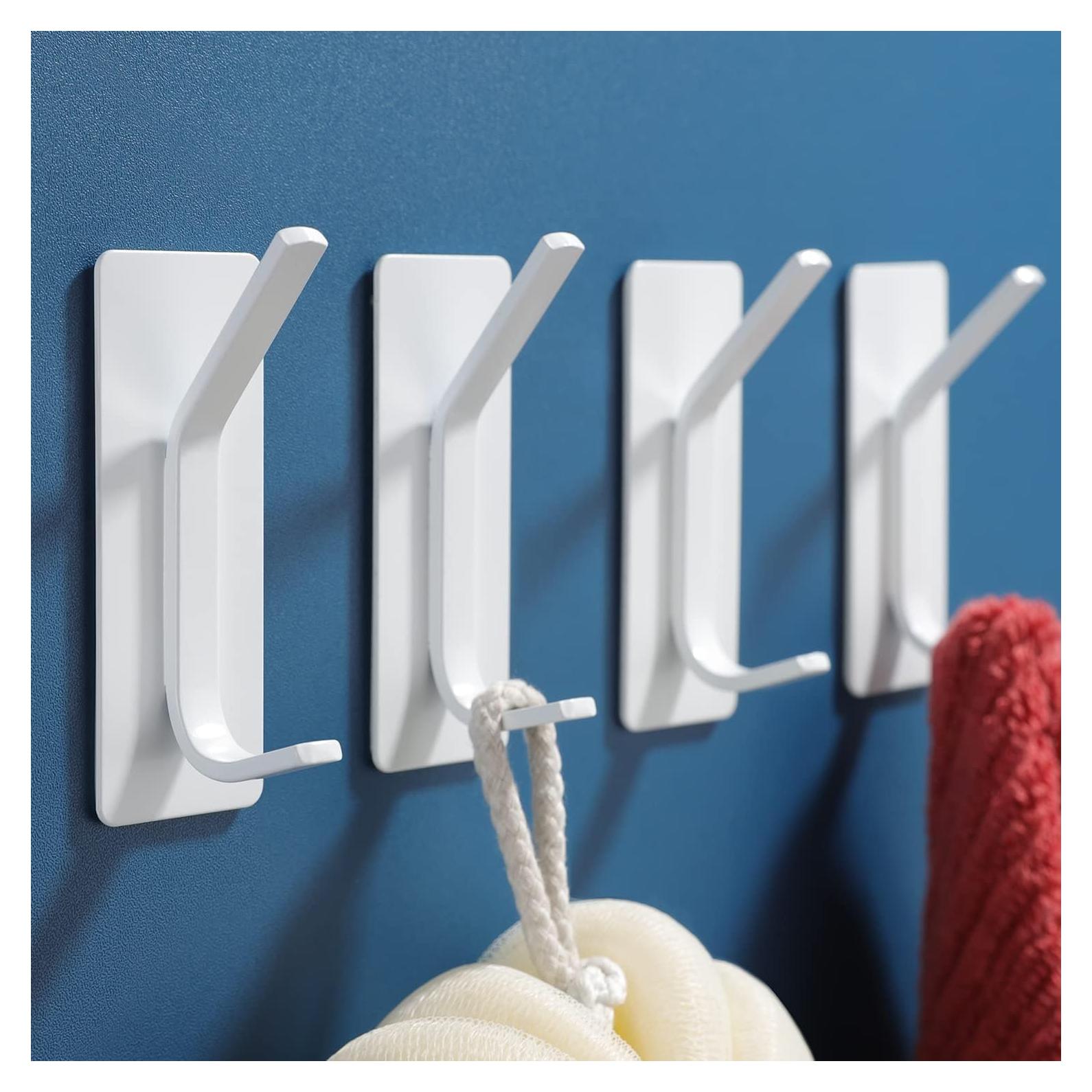 Ganchos Adhesivos para Toallas YIGII - Acero Inoxidable 4 Pzas