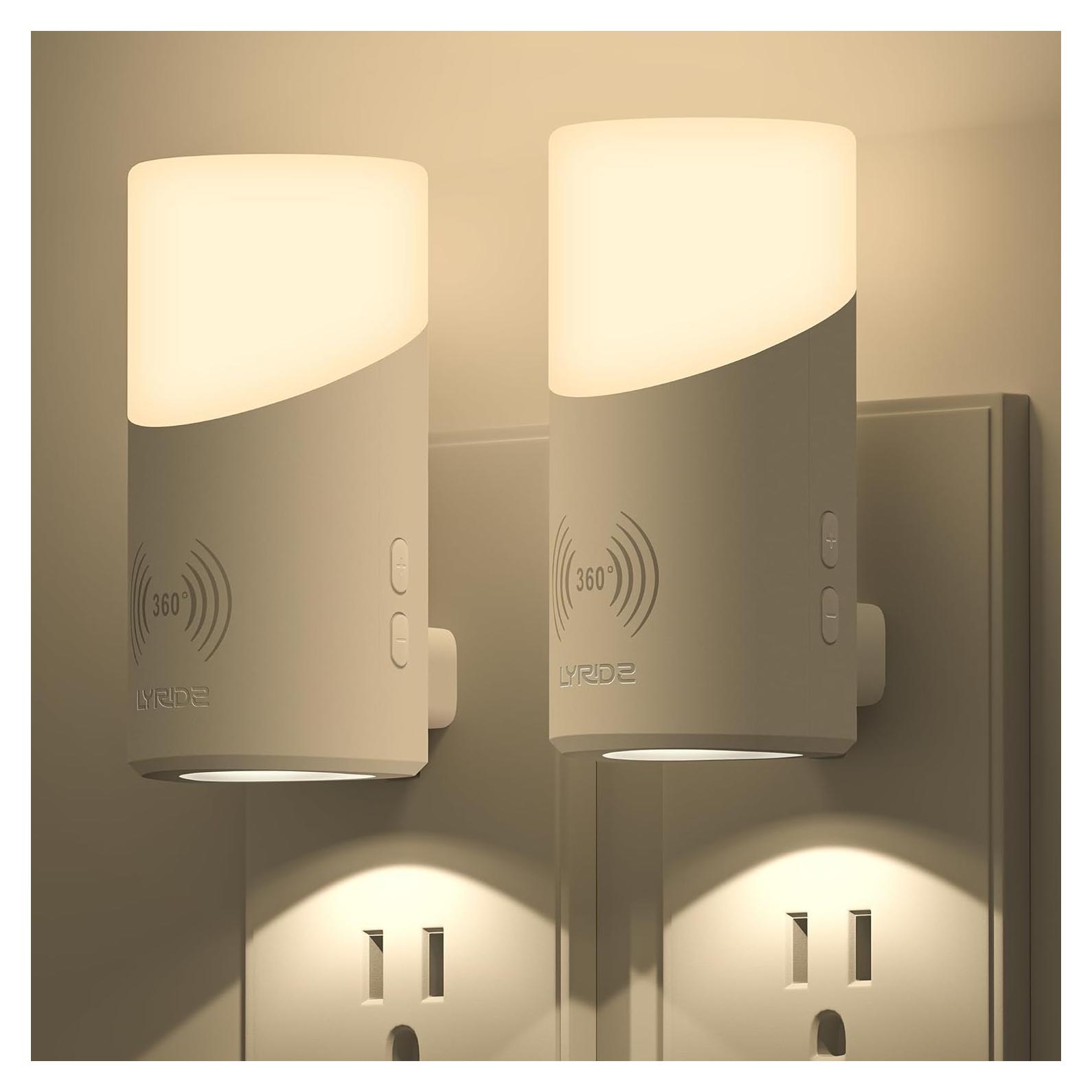 Luz Nocturna LED Lyridz Enchufable con Sensor de Movimiento 360°