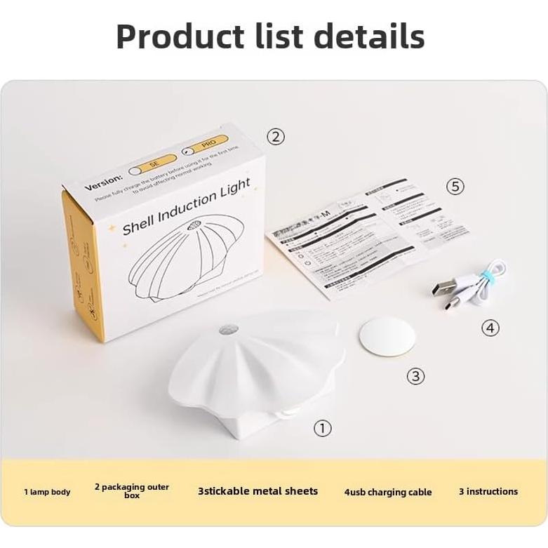 Luz Nocturna LED Recargable con Sensor de Movimiento MEIHUAXING