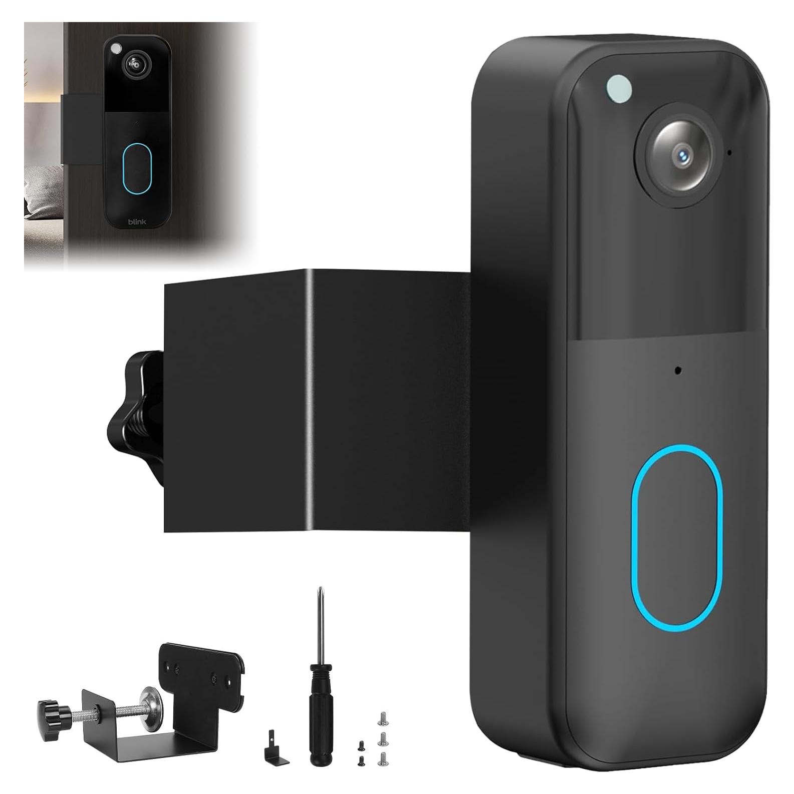 Soporte de timbre sin taladrar Blink 2025 - Antirrobo Negro