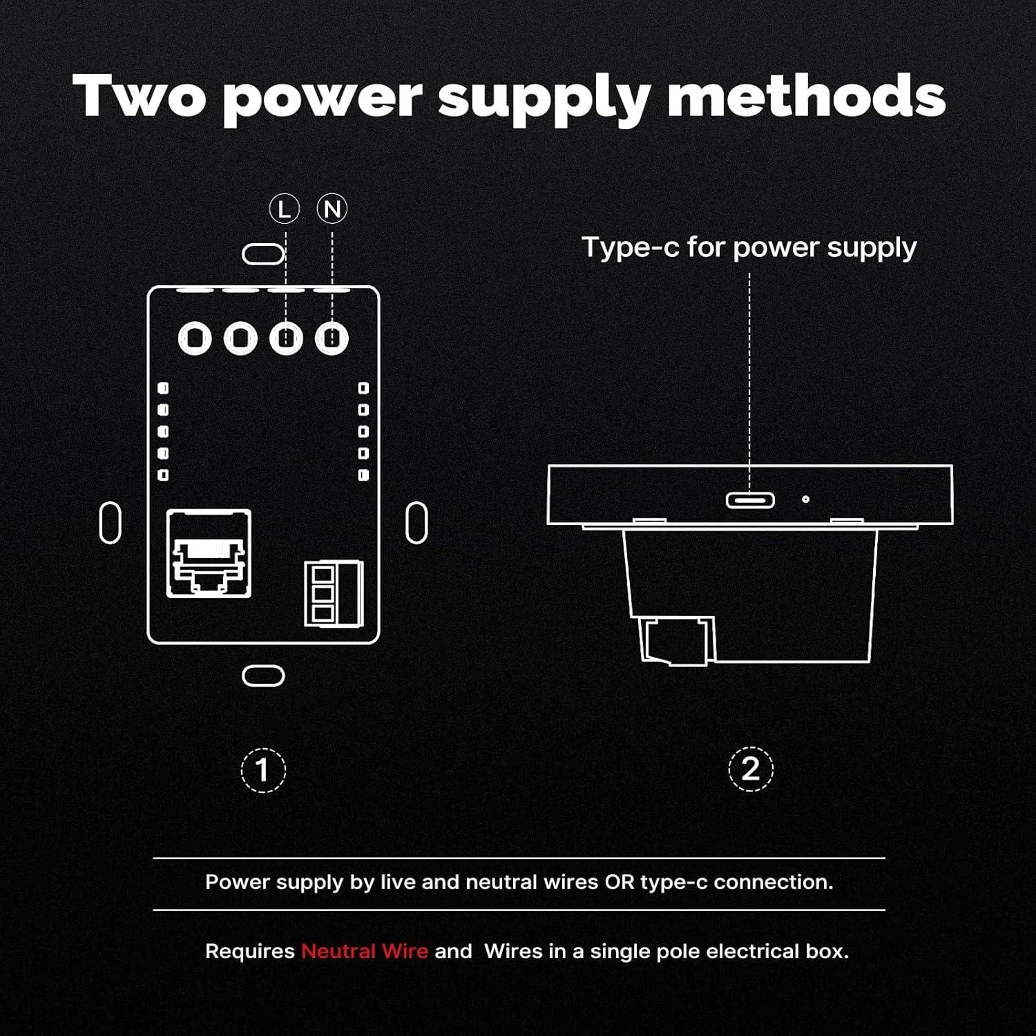 Panel de Control Táctil Inteligente MOES 5" con Alexa