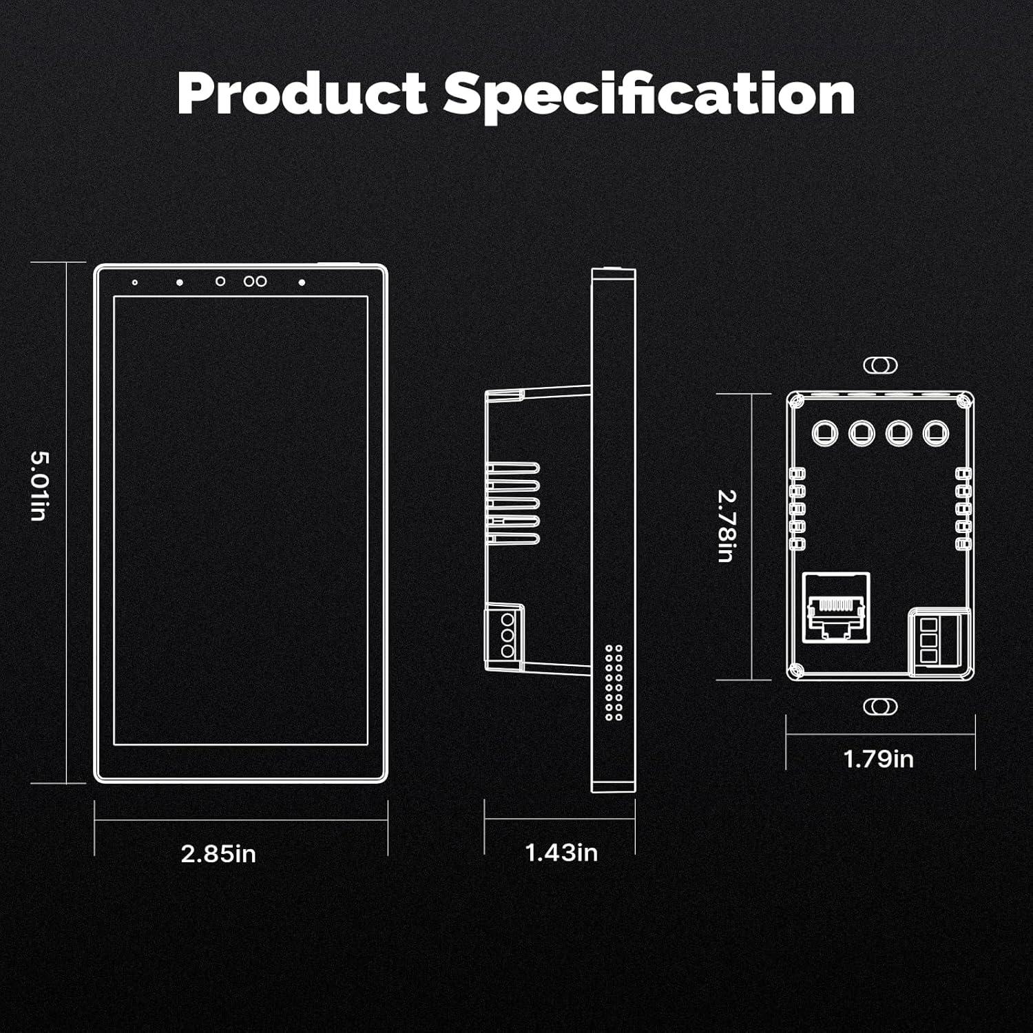 Panel de Control Táctil Inteligente MOES 5" con Alexa