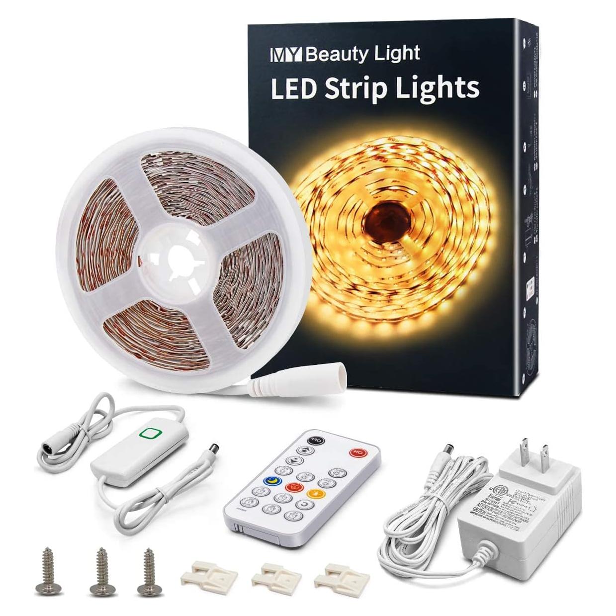 Tira LED 5m RGH LIGHTING 300 LEDs 3000K Regulable con Control Remoto