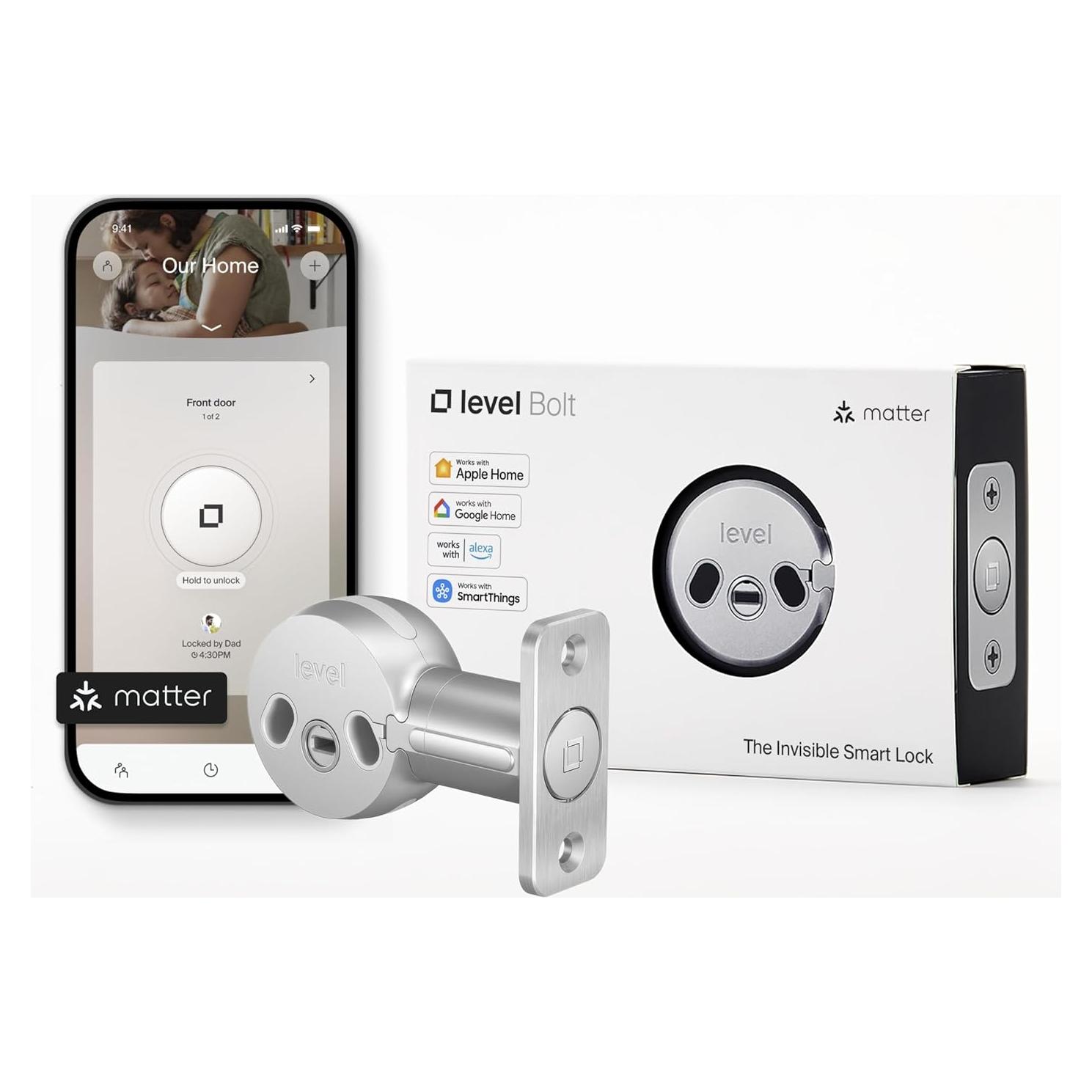 Cerradura Inteligente Level Bolt Matter - Acceso Remoto y Sin Llave