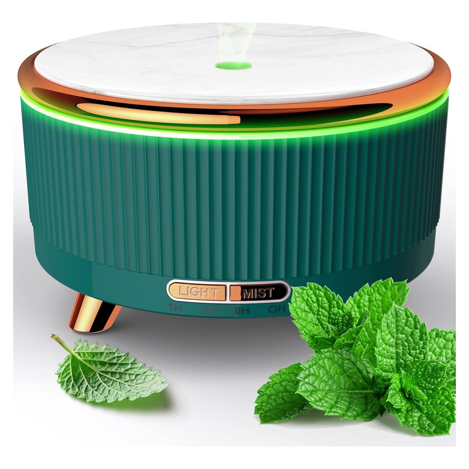 Difusor de Aceite Esencial Jack & Rose 500ml Verde Aromaterapia