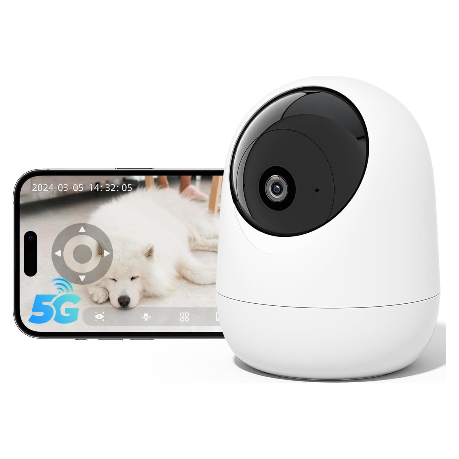 Cámara de Seguridad Interior Rraycom 2K WiFi 360° con Audio