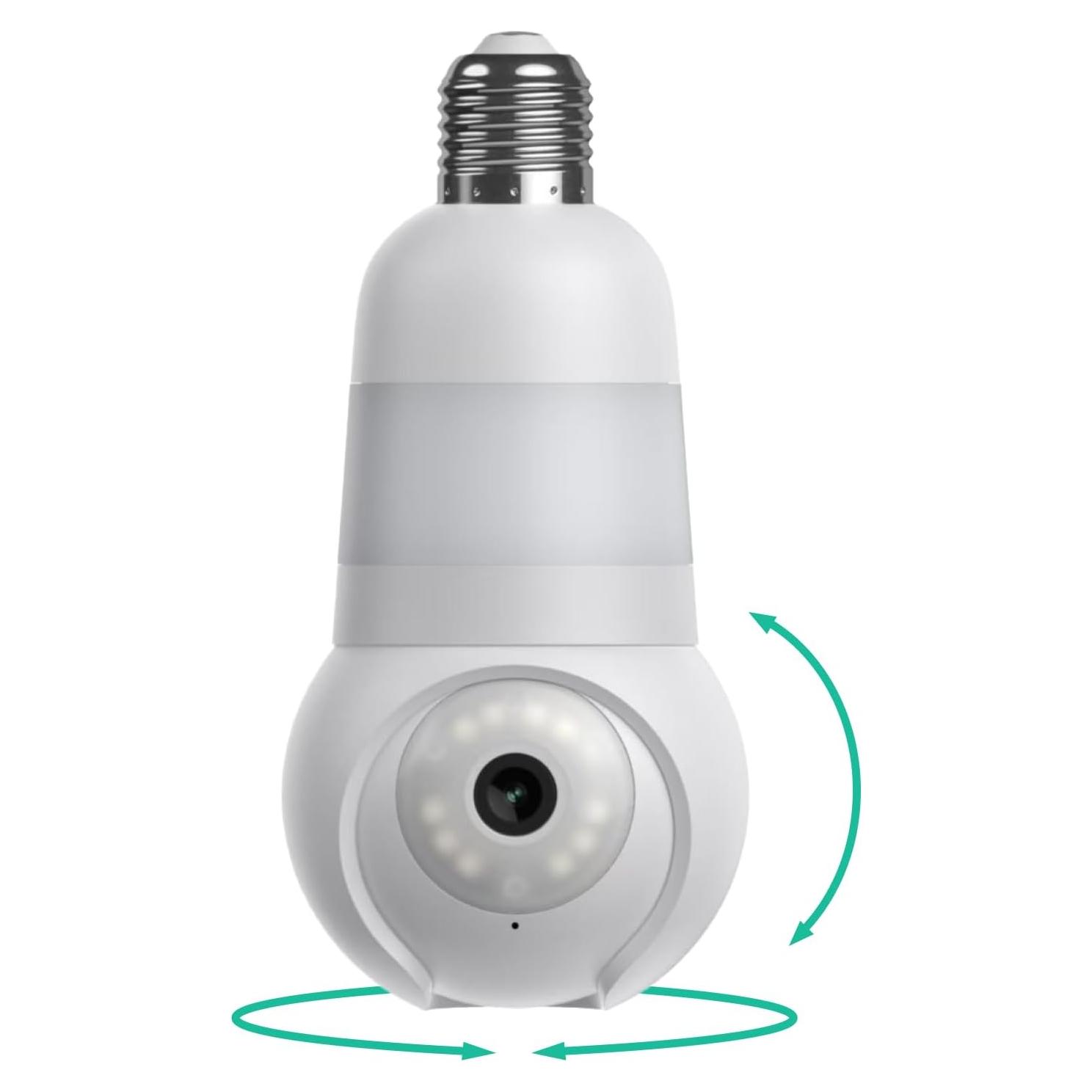 Cámara de Seguridad Bombilla LED HOGAR LUNA 4MP Wi-Fi 2.4GHz