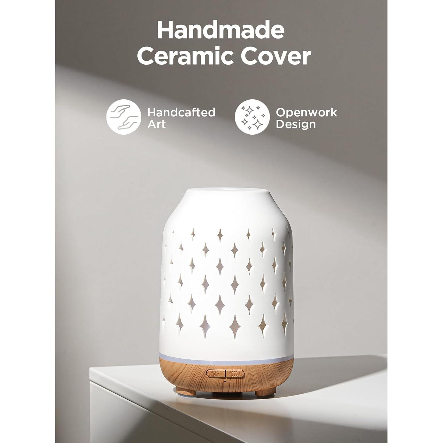 Difusor de Aromaterapia InnoGear AD15-WS 150ml Cerámico Blanco