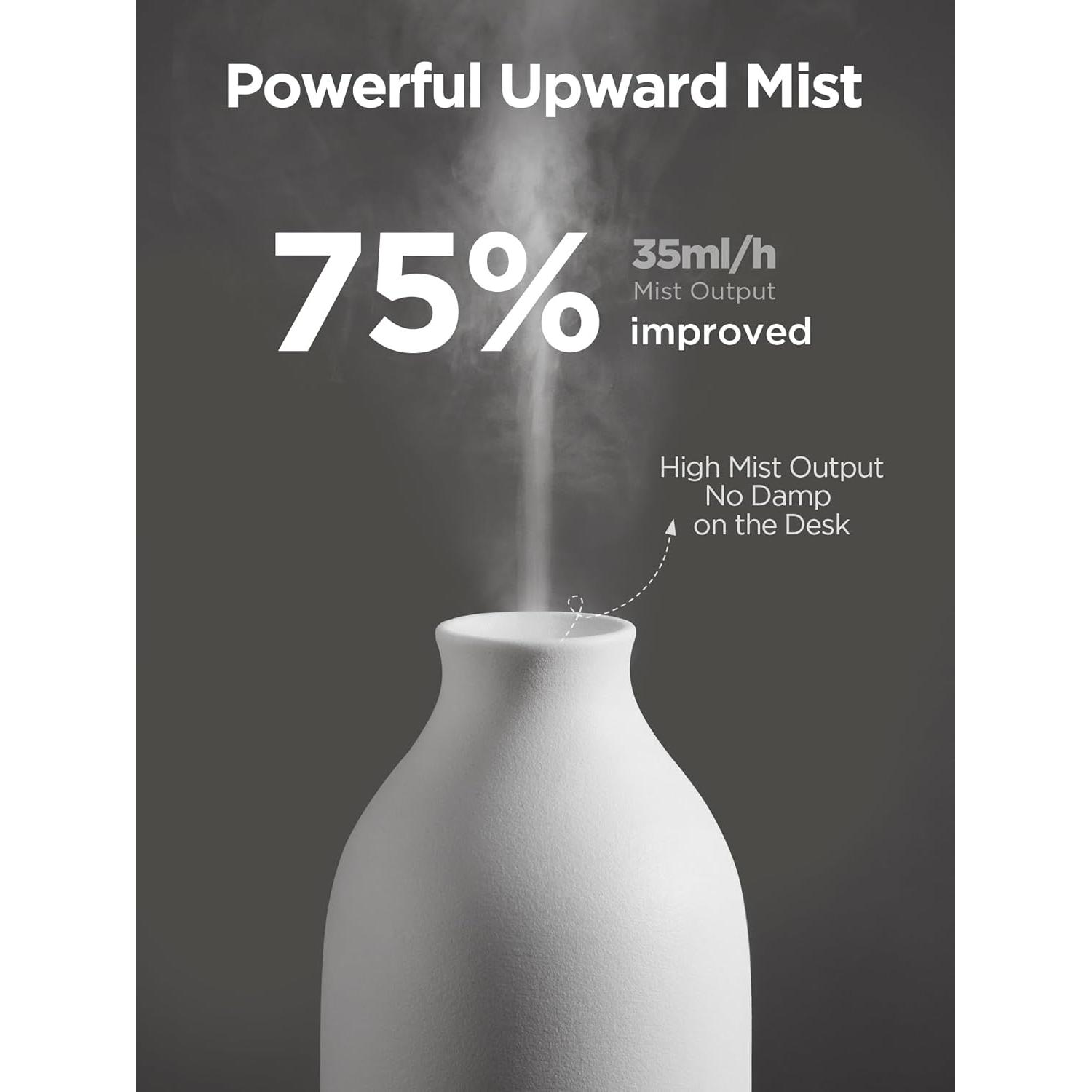 Difusor de Aceite Esencial InnoGear 150ml Cerámica Blanco