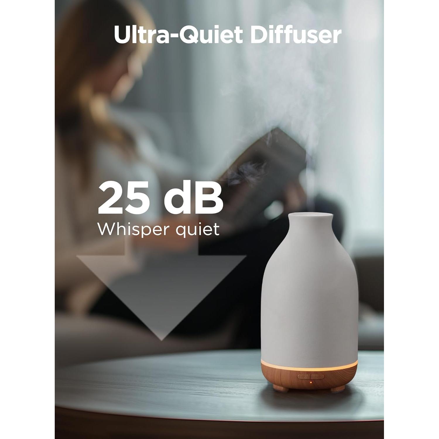 Difusor de Aceite Esencial InnoGear 150ml Cerámica Blanco