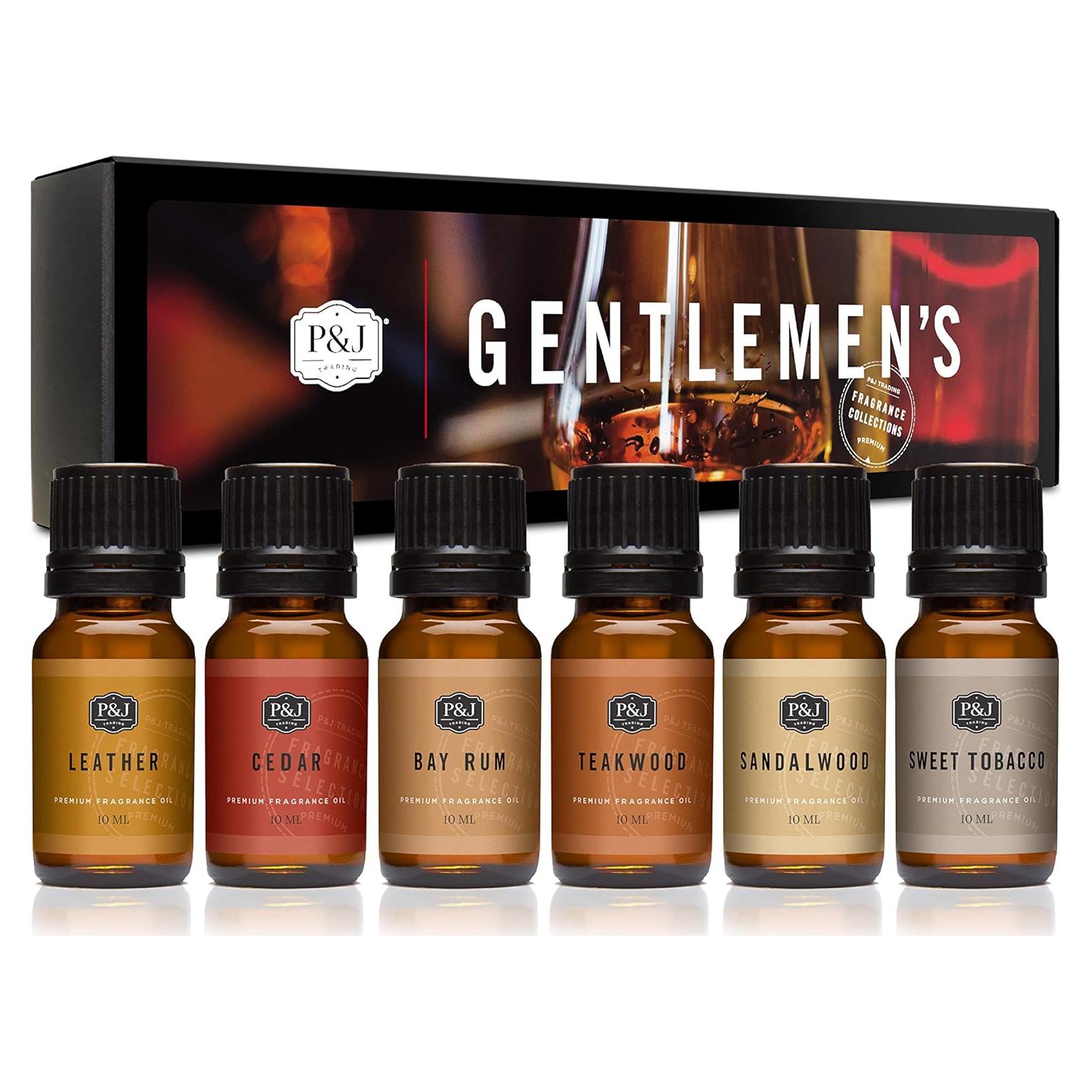 Conjunto de Aceites Aromáticos P&J Trading para Caballeros 10 ml x 6