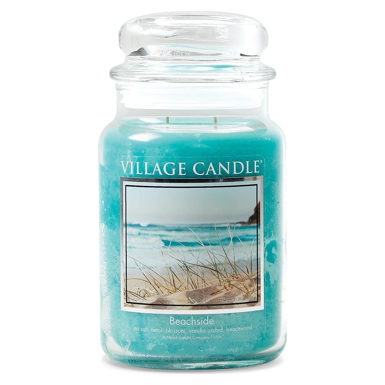 Vela Aromática Village Candle Beachside 601.9 g Azul Claro