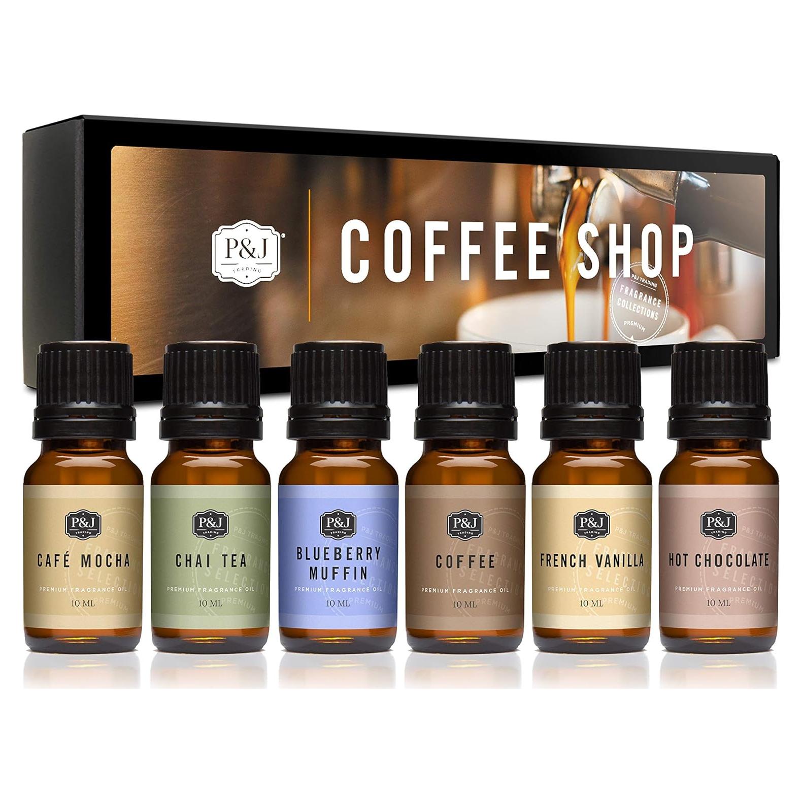 Aceite Aromático P&J Trading Conjunto Cafetería 10ml x6