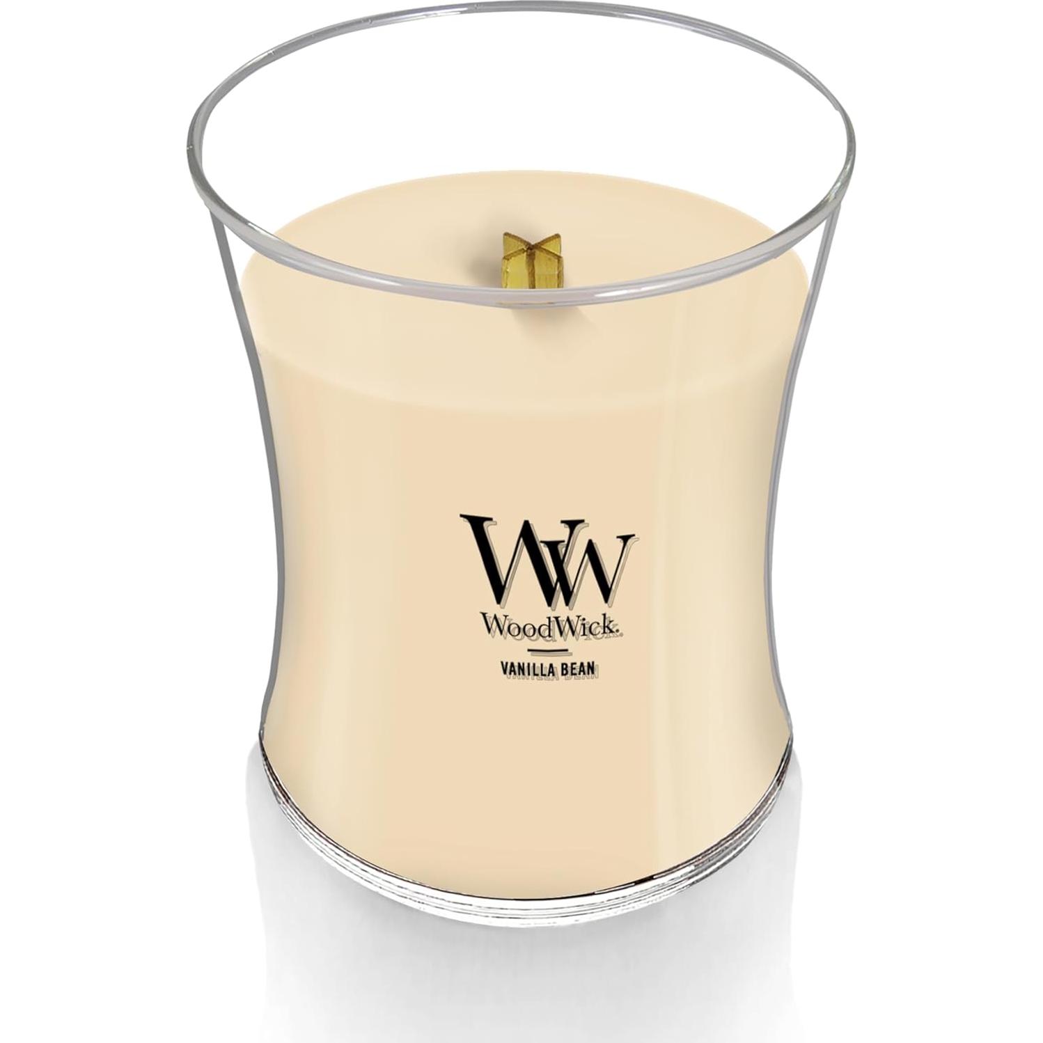 Vela de Hora de Arena Mediana WoodWick Vainilla 10ml