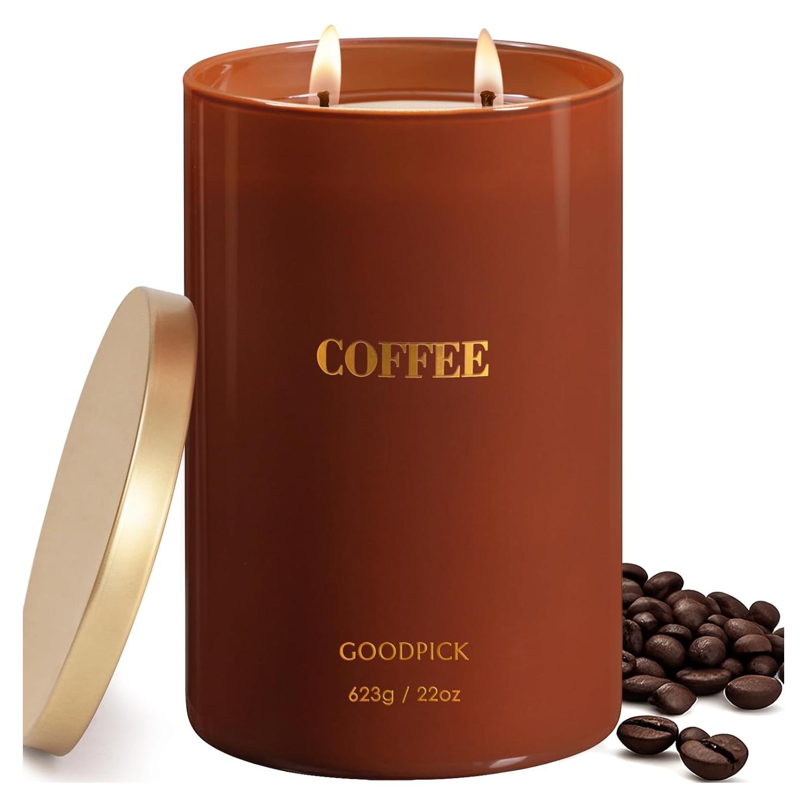 Vela Aromática de Soja Goodpick 622 g Café 120 Horas Quema