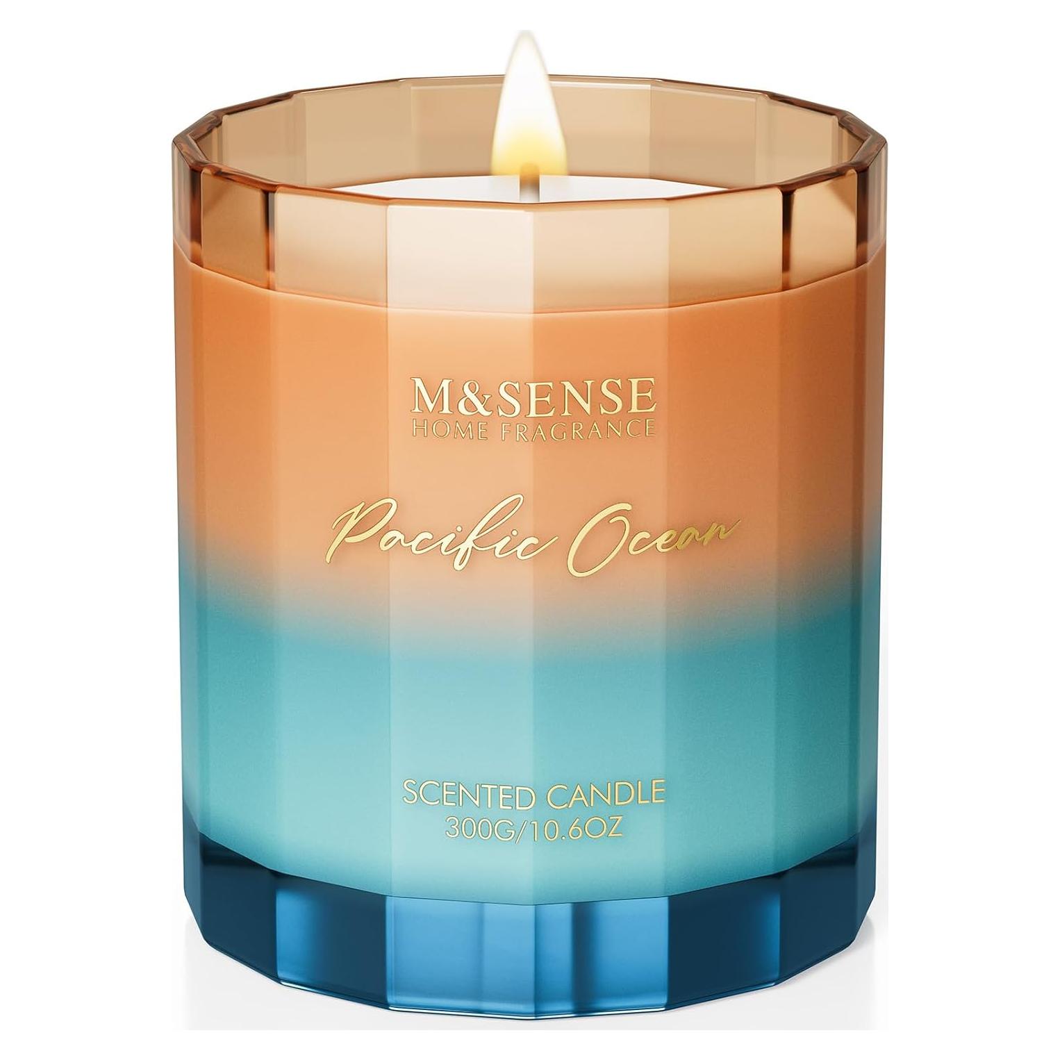Vela Aromática M&SENSE Océano 300g Cera de Soja 60h Quema