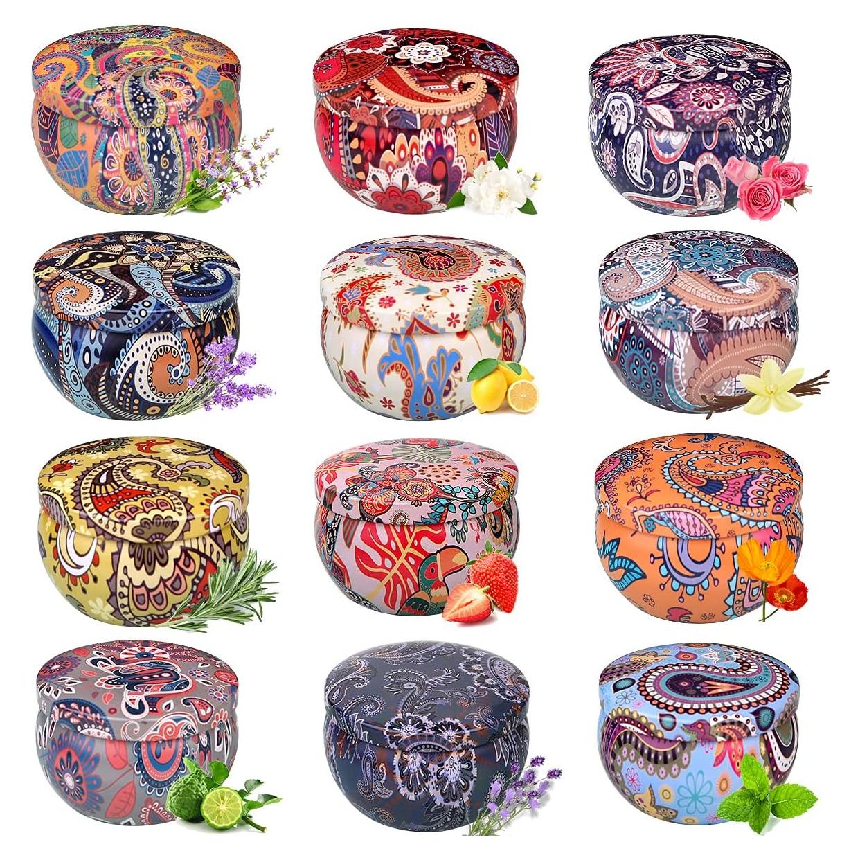 Juego de 12 Velas Aromáticas de Soja Primevolve - 70.9g