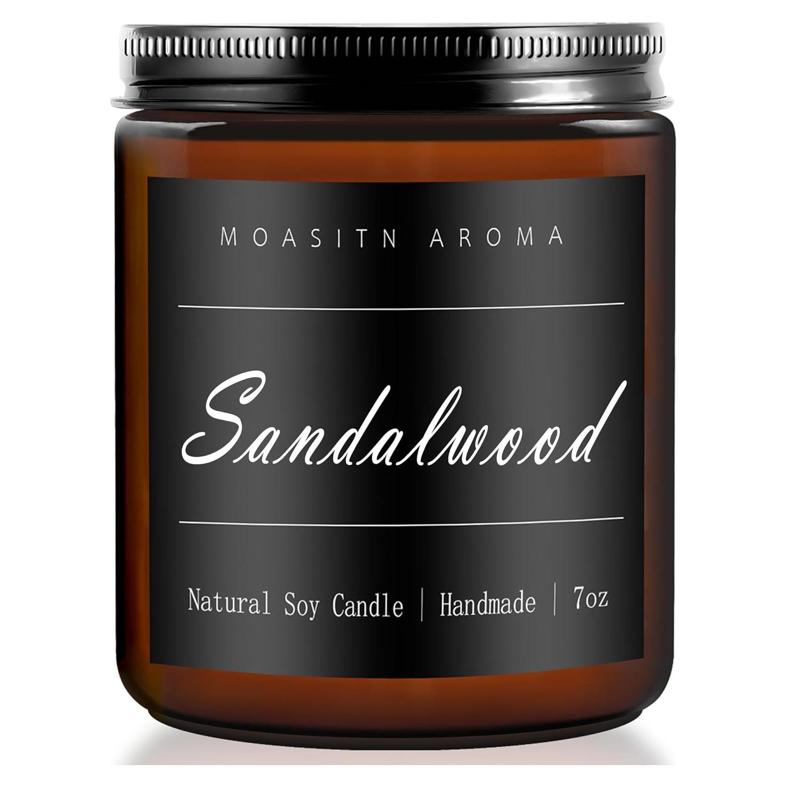 Vela Aromática de Sándalo MOASITN 198g Hecha a Mano