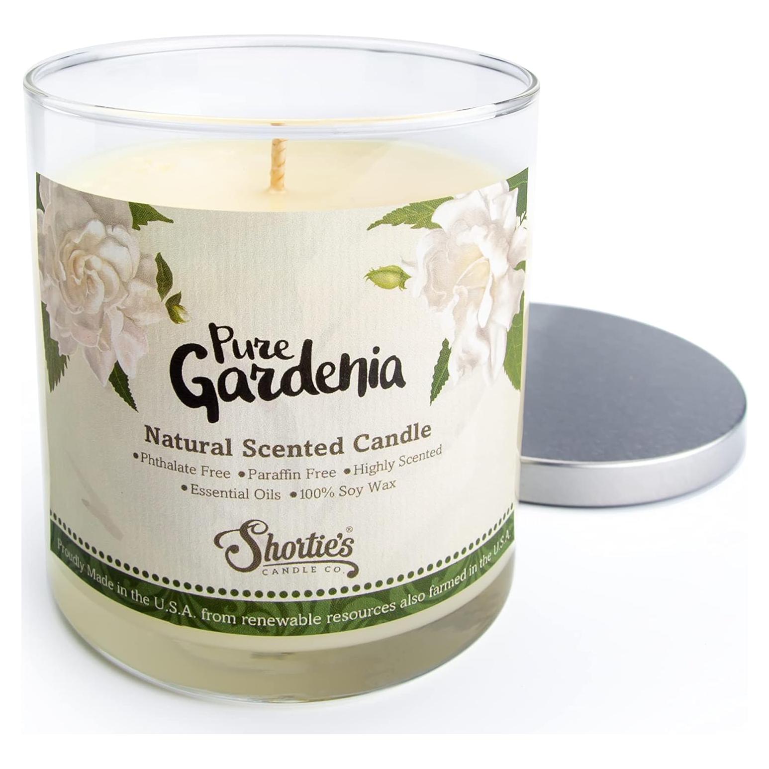 Vela de Soja Natural Gardenia 255g - Quema Limpia y Aromática
