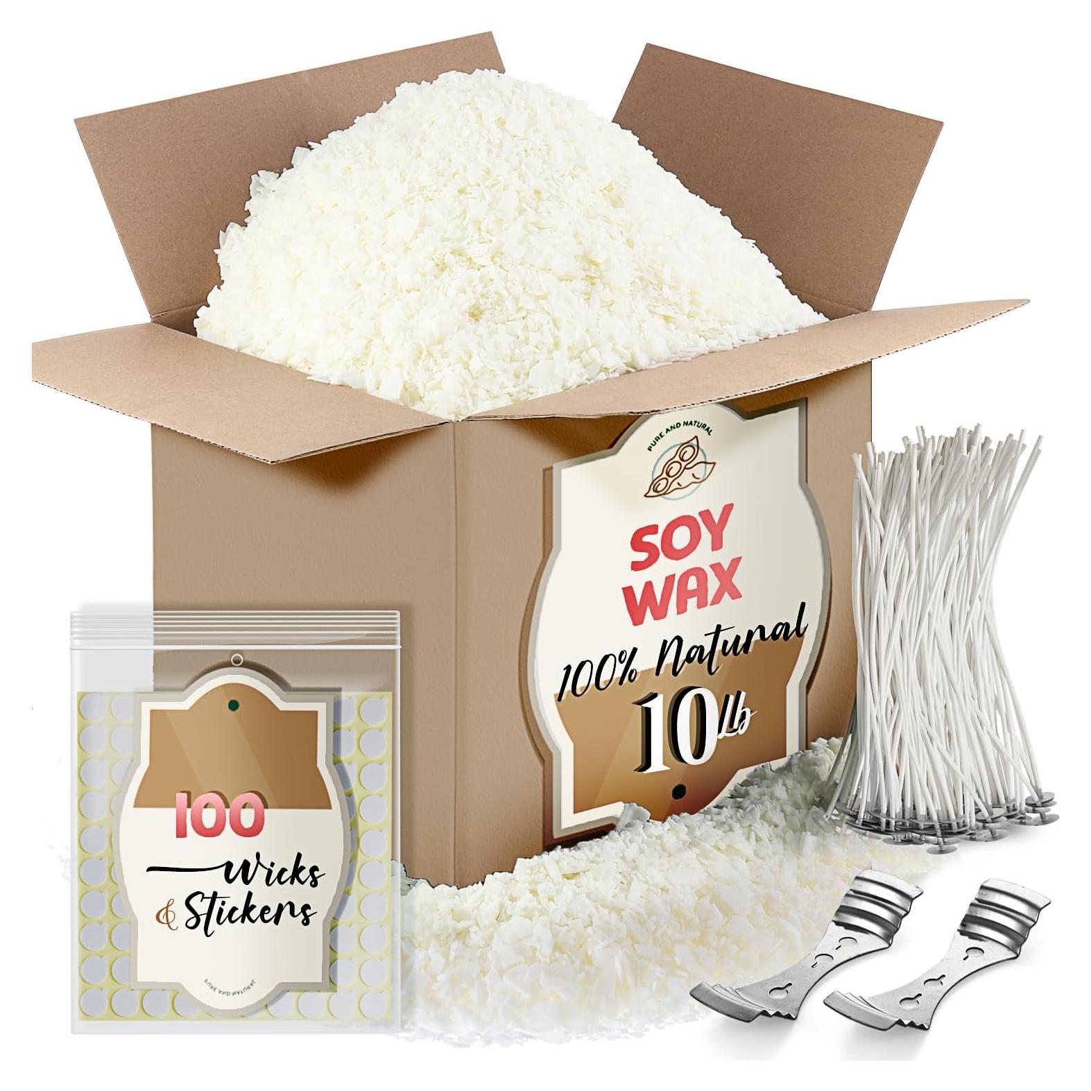 Cera de Soya Orgánica 4.54 kg Etienne Alair para Velas