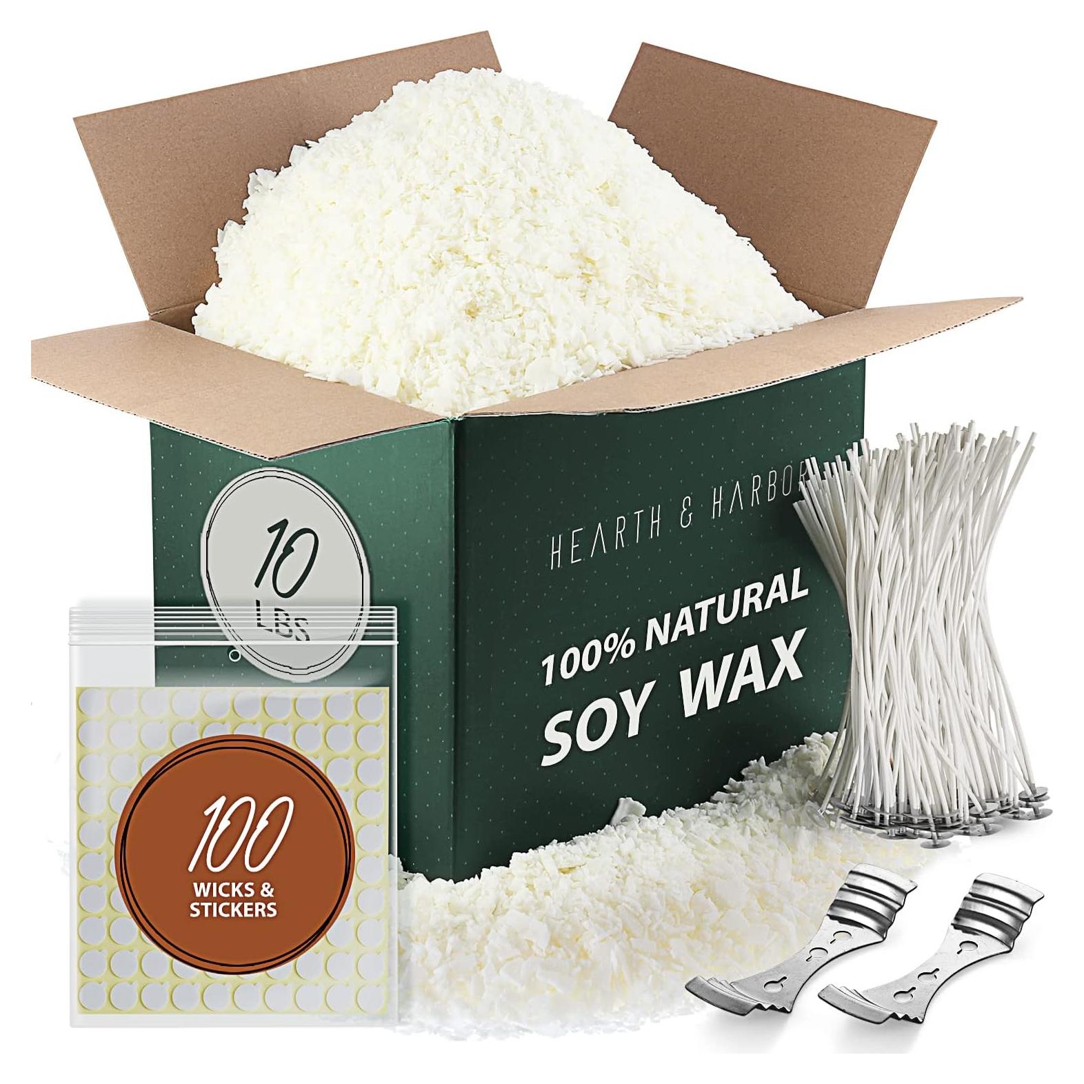 Kit de Fabricación de Velas Hearth & Harbor 4.54 kg Cera Soya